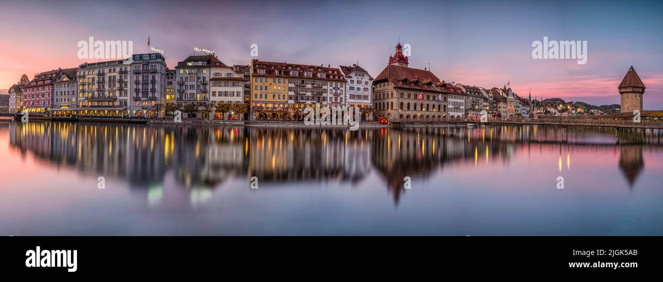 Panorama Luzern, Schweiz Stock Photo