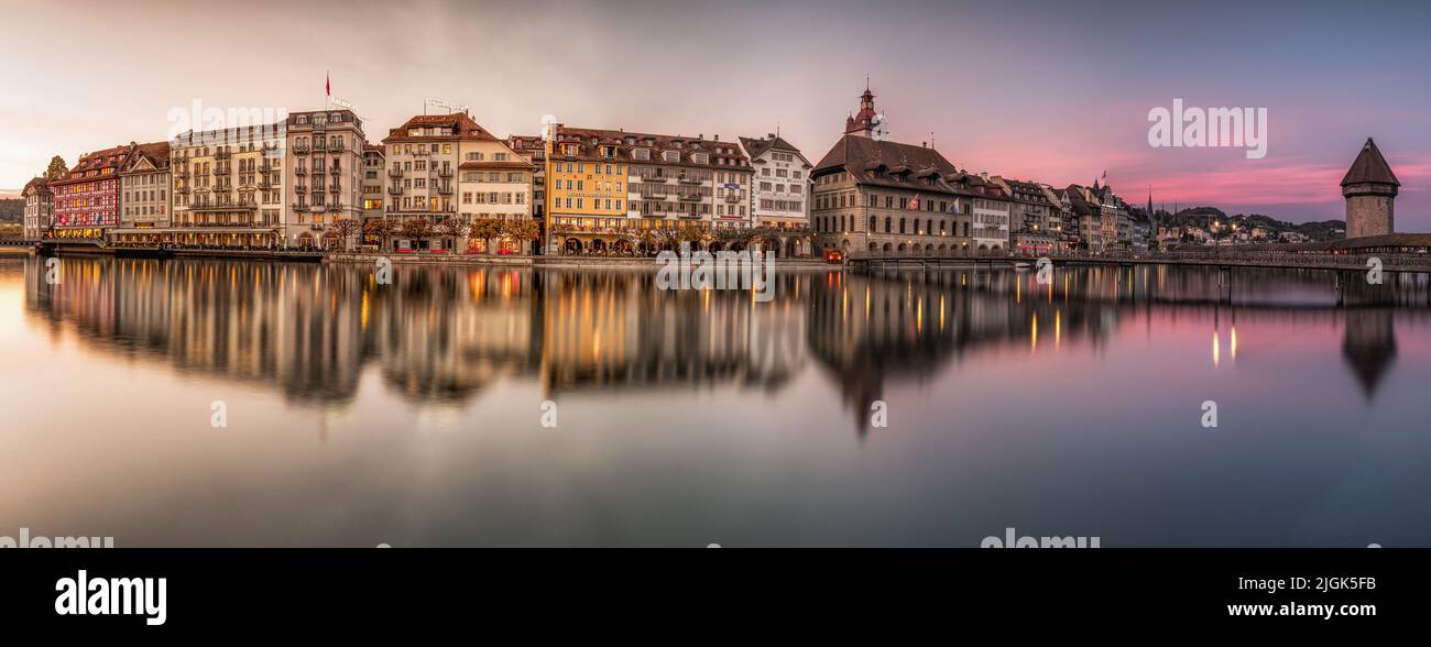 Panorama Luzern, Schweiz Stock Photo