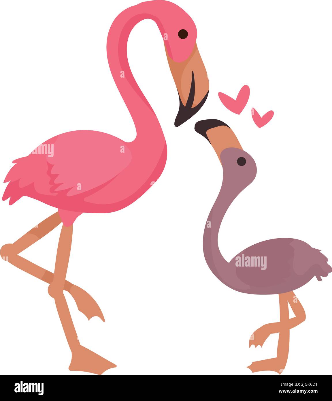 flamingo mother and baby Stock Vector Image & Art - Alamy