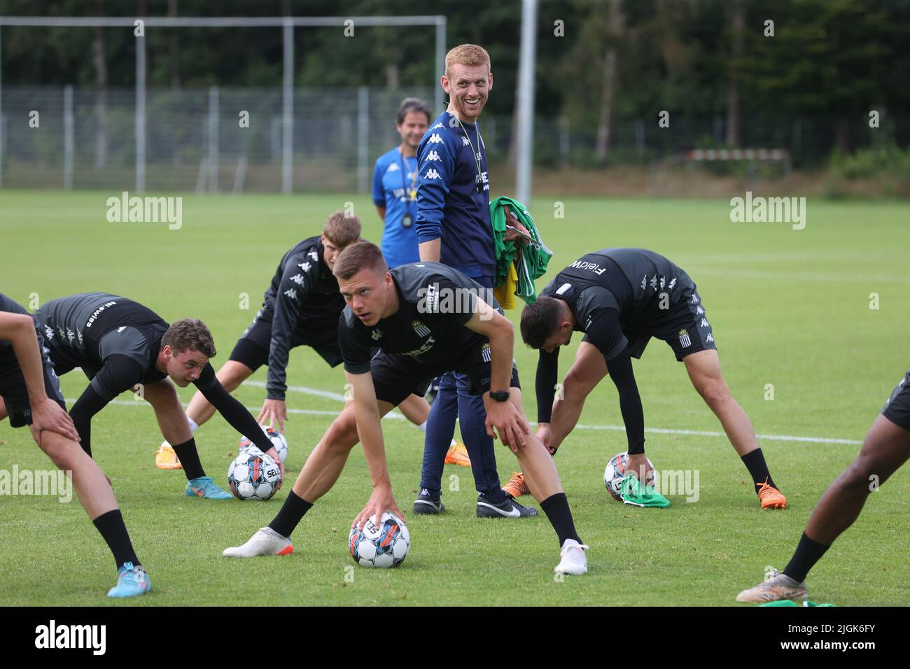 Charleroi's head coach Edward Still pictured during a training session