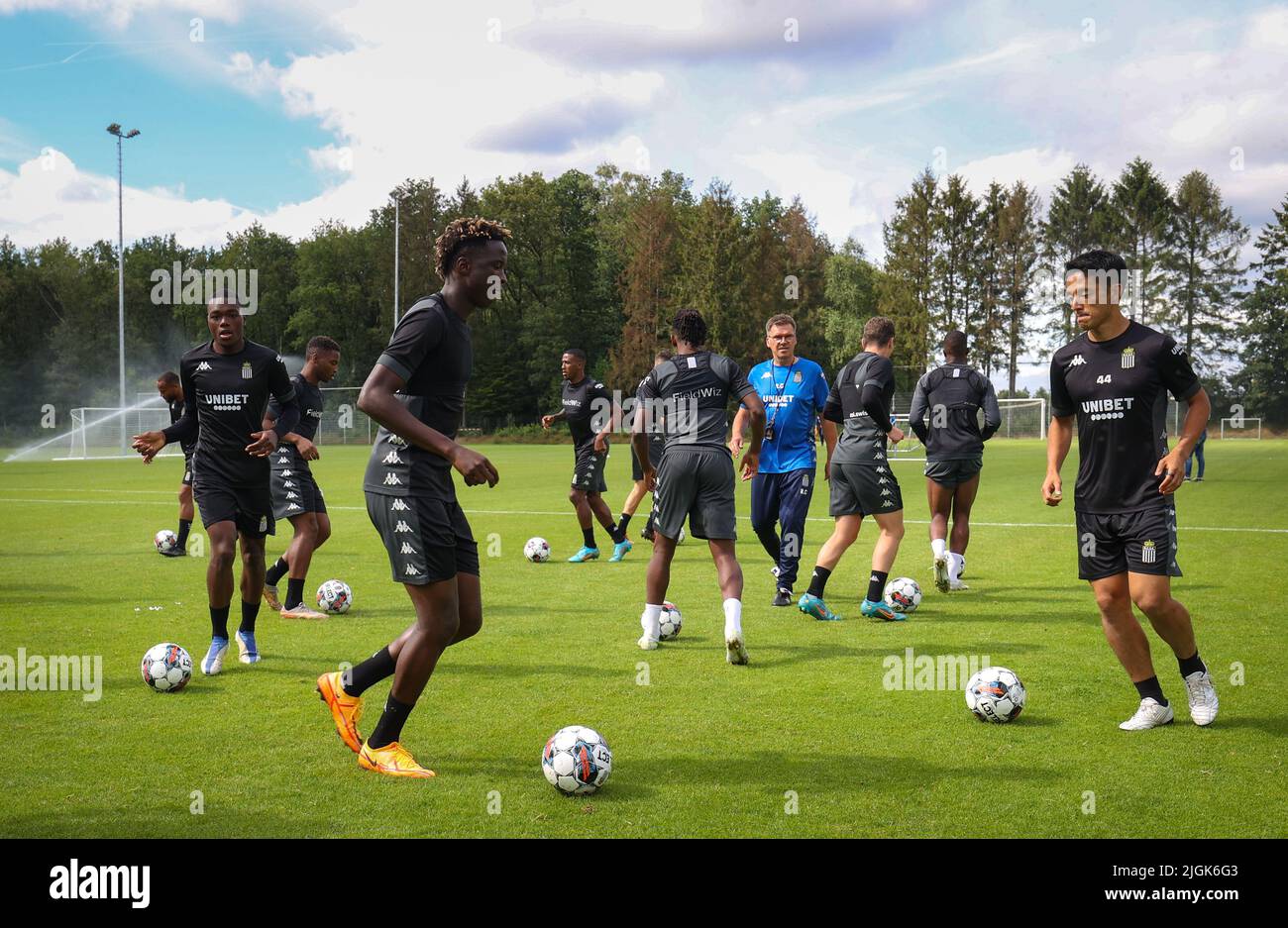 Charleroi's Youssouph Badji and Charleroi's Ryota Morioka pictured in