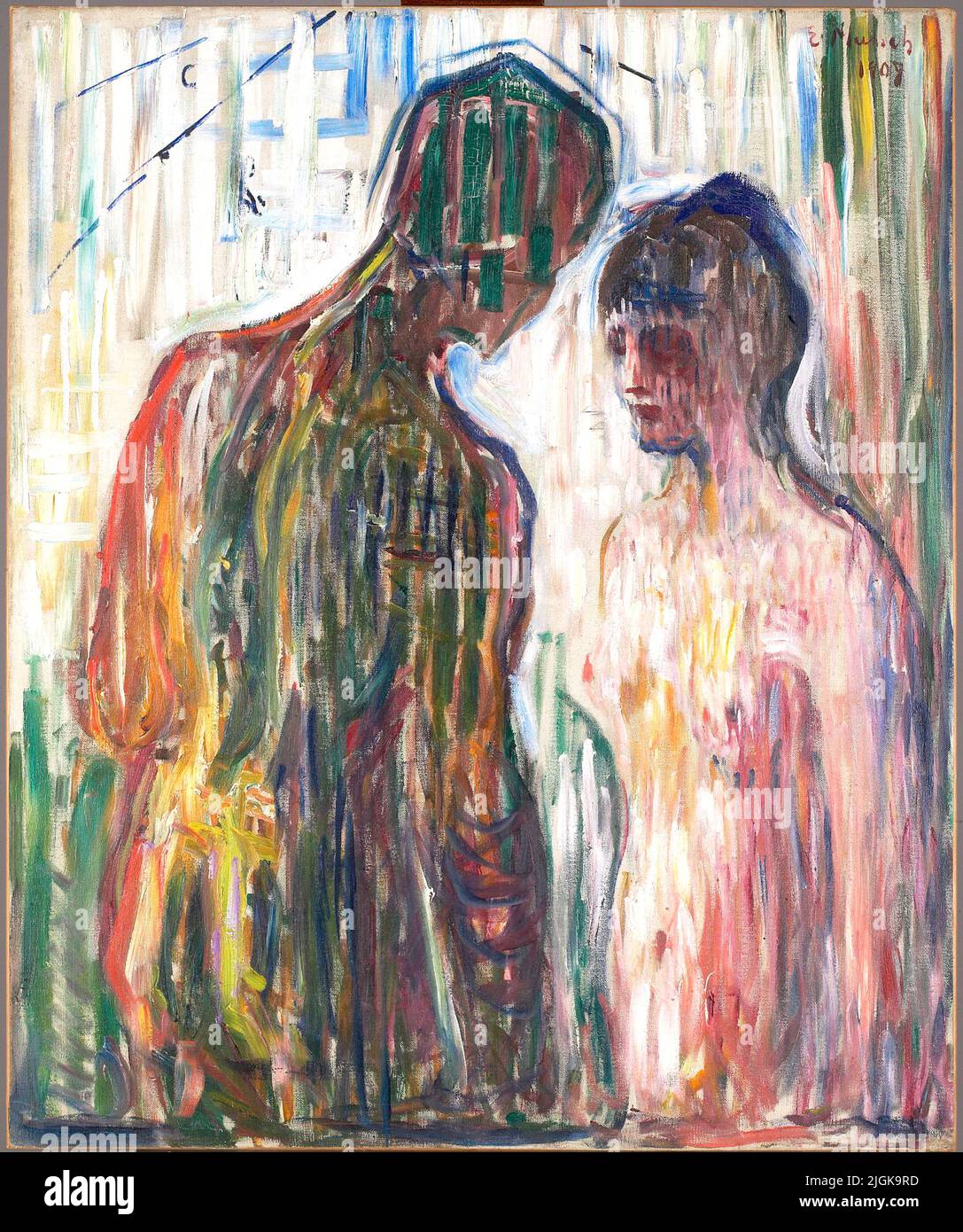 Edvard Munch - Cupid and Psyche - 1907 Stock Photo