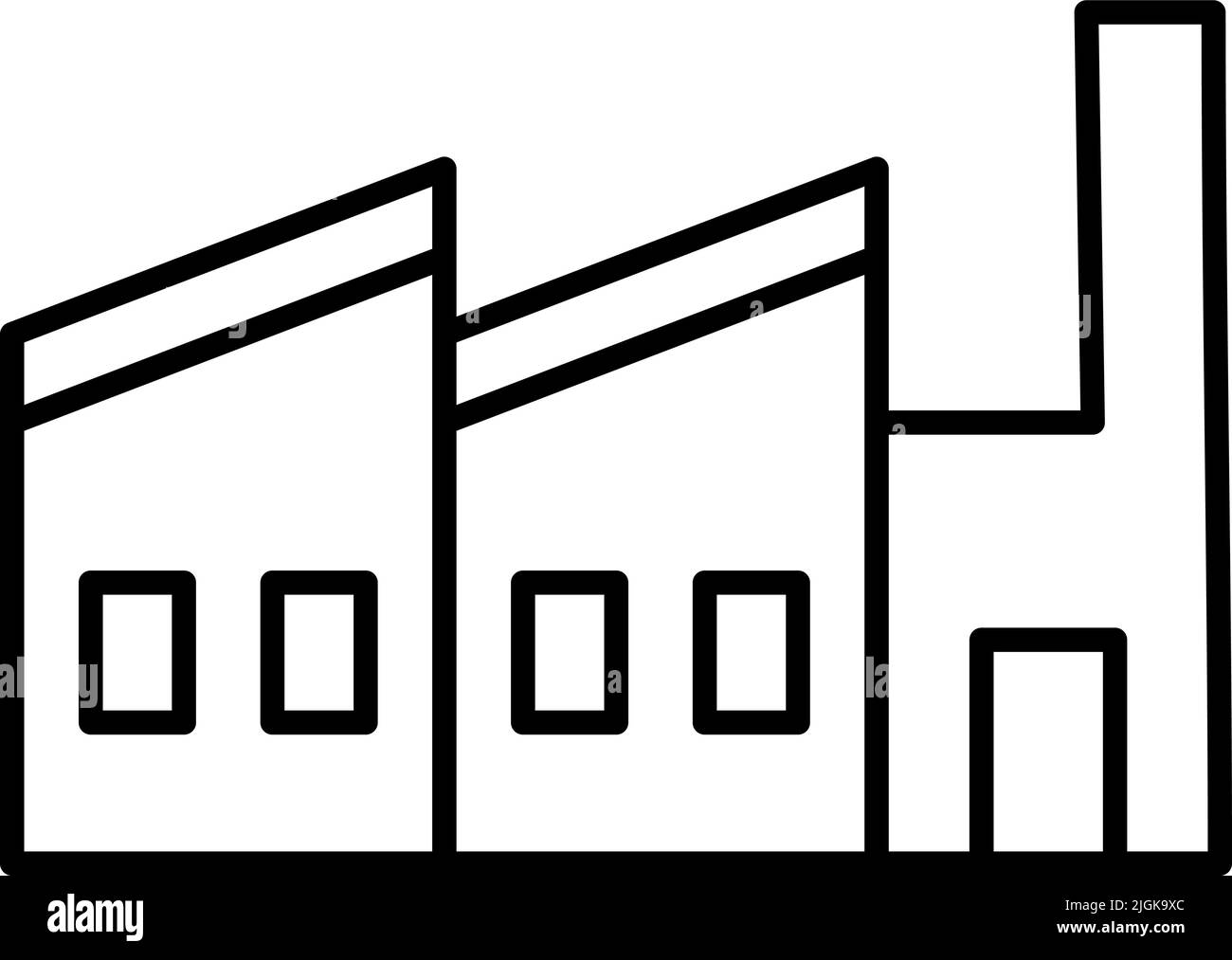 building icon. Simple thin line, outline vector of Buildings icons for ...