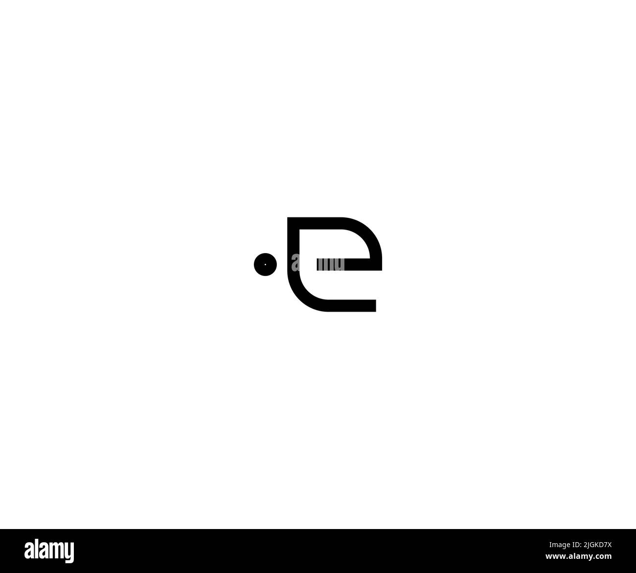 Letter E Logo Template vector Abstract Monogram Symbol Stock Vector ...