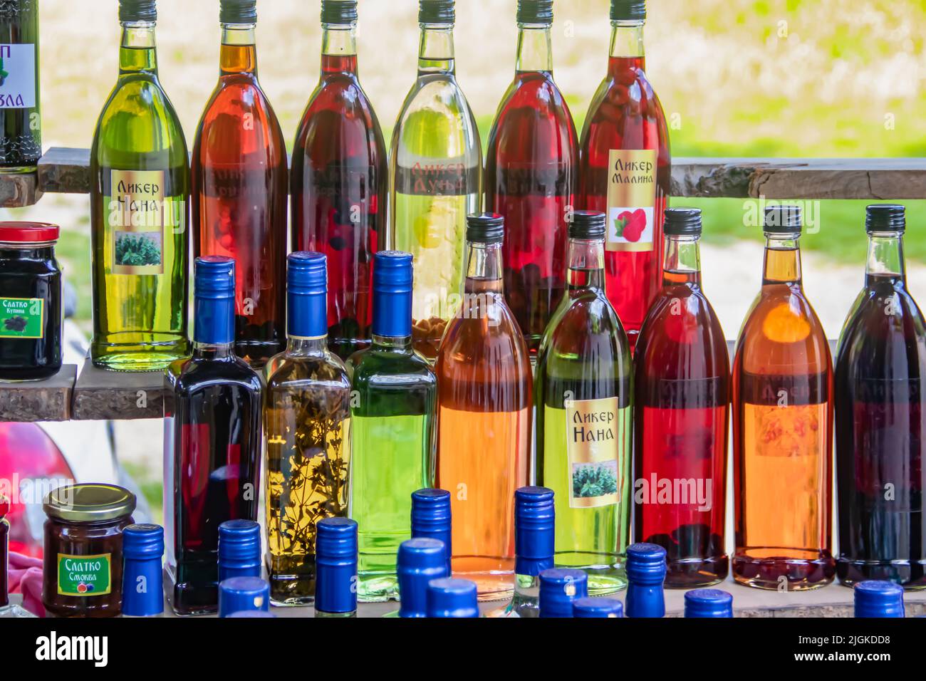 Serbian Rakia Travarica hi-res stock photography and images - Alamy