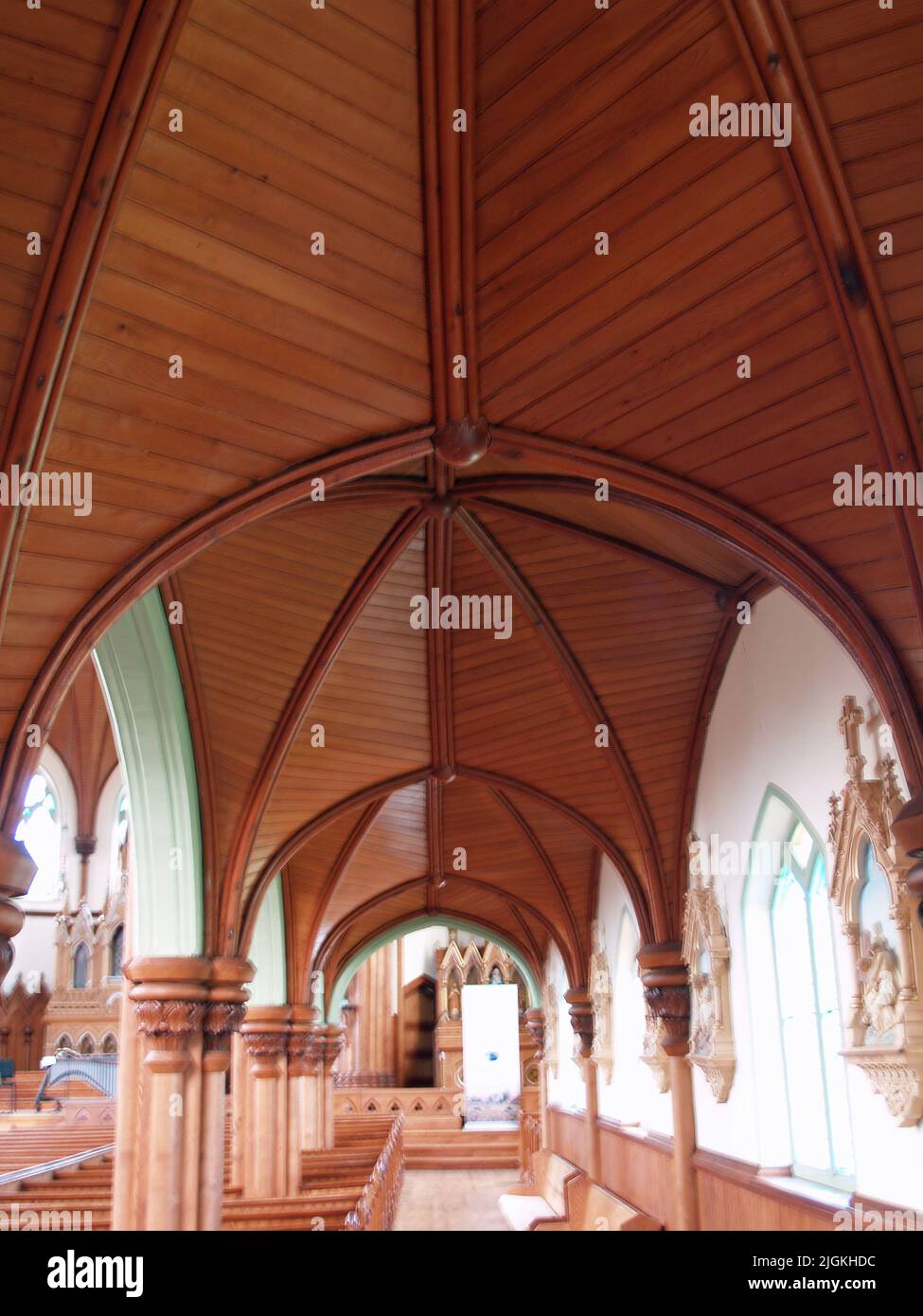 Transept, Historic St.Mary's Church, Indian River,PEI Stock Photo Alamy
