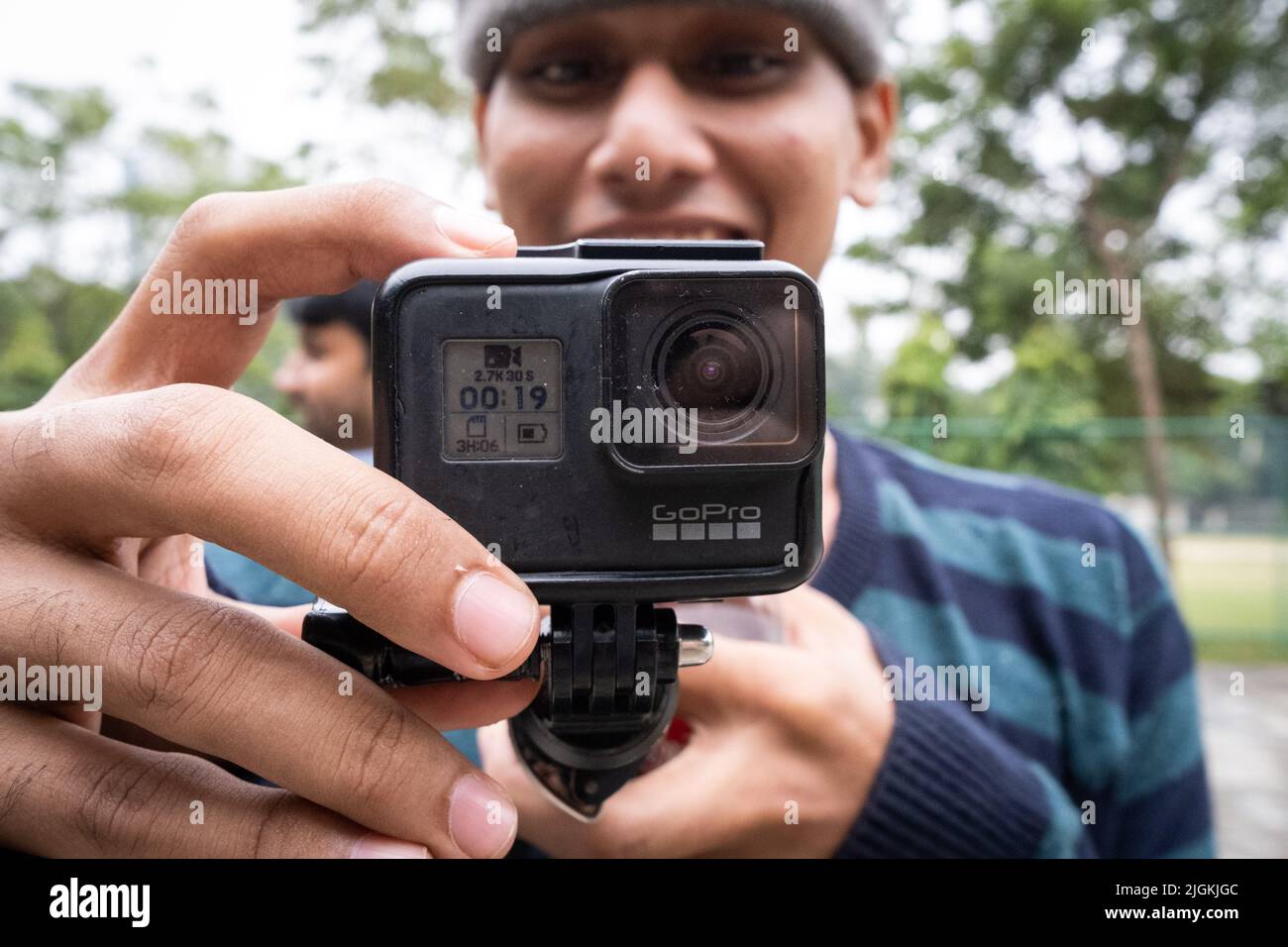 A bangladeshi male using his camera. Dhaka, Bangladesh Stock Photo Alamy