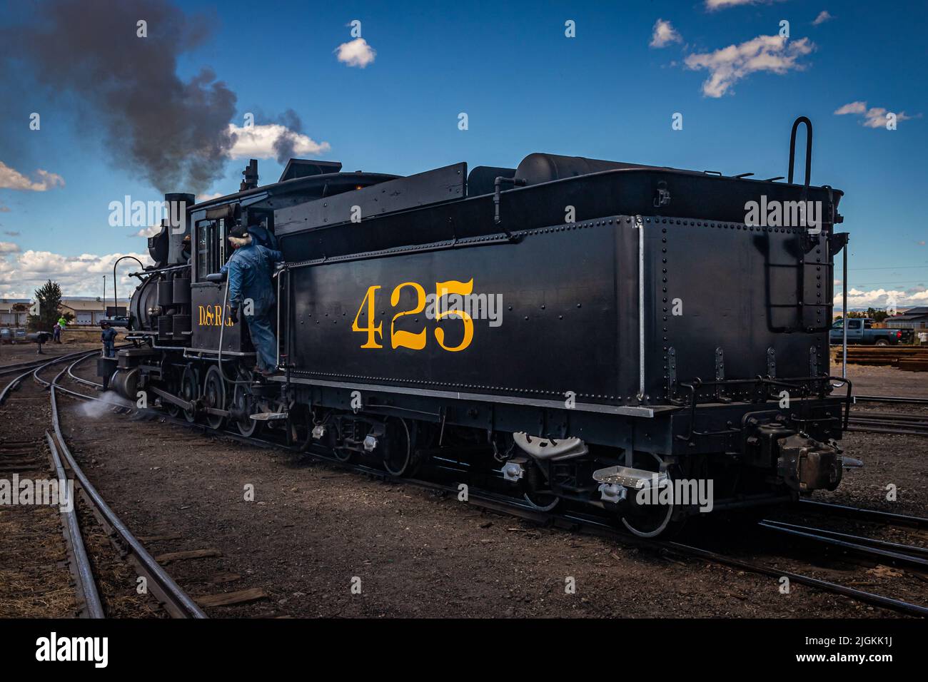 Antonito, CO August 23, 2021 Coal burning Baldwin steam