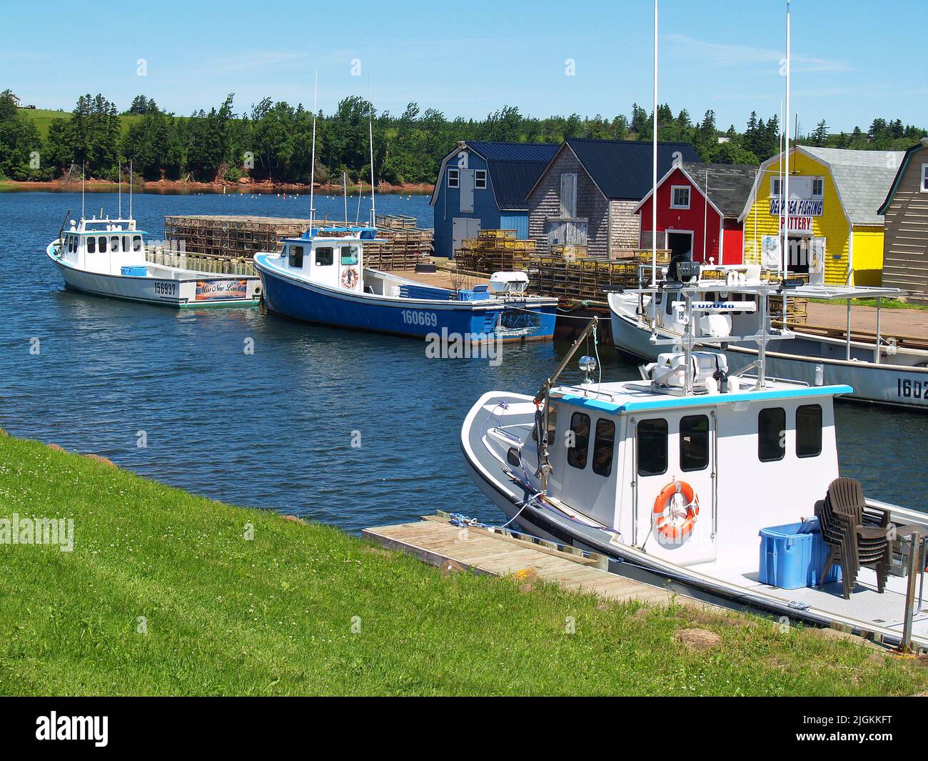 New London Wharf, PEI Stock Photo Alamy