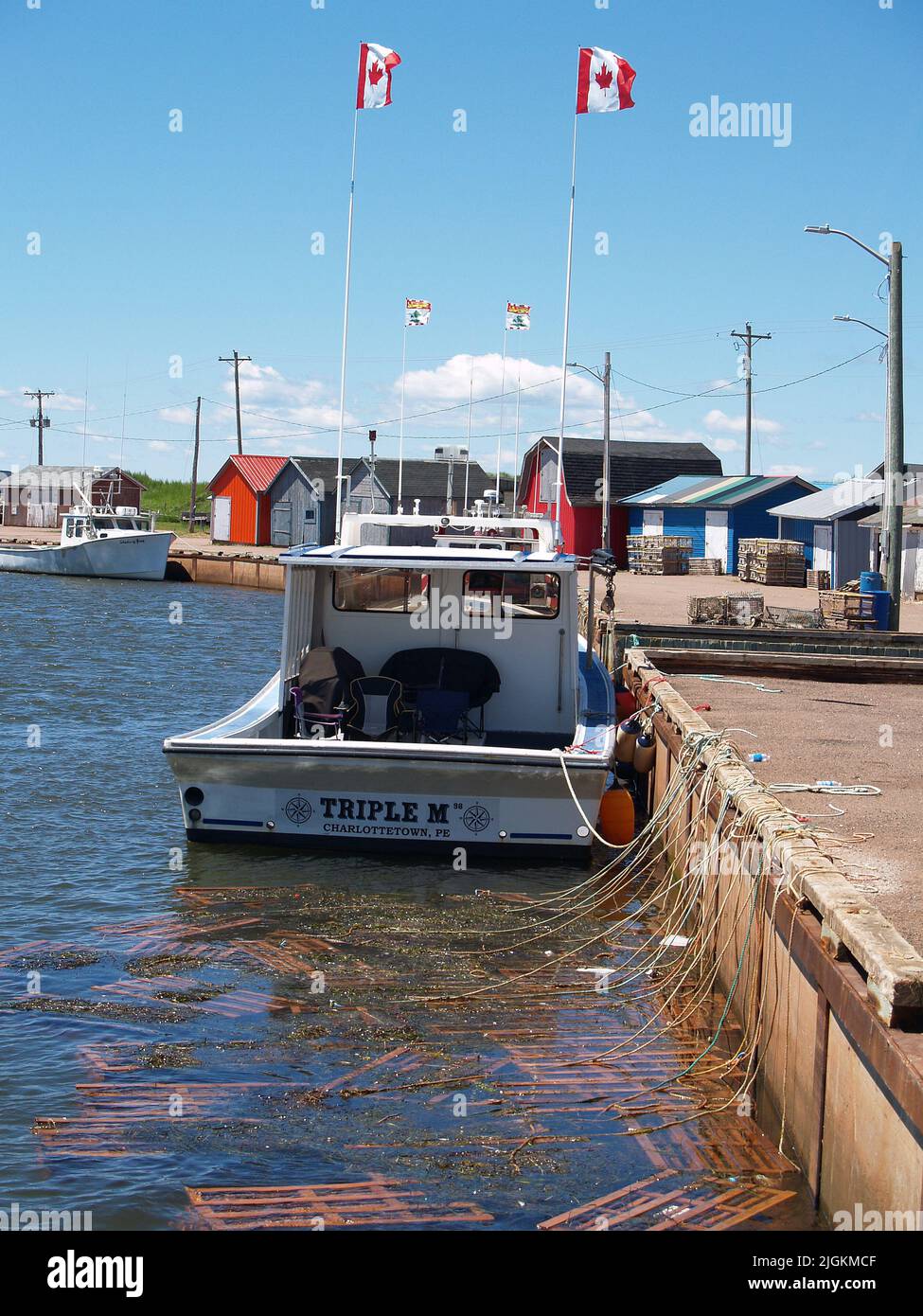 New London Wharf, PEI Stock Photo Alamy
