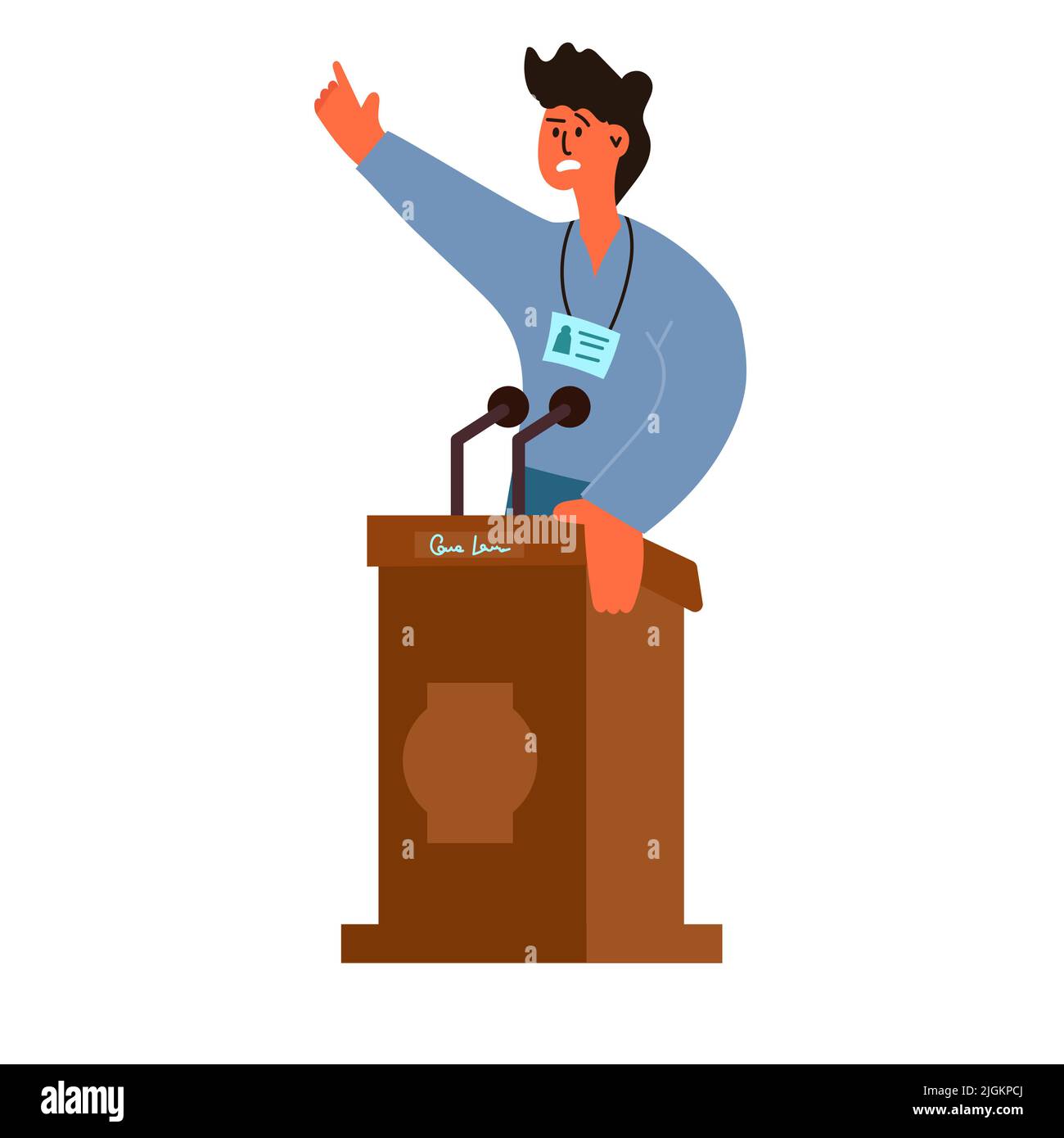 Audience public speaker cartoon hi-res stock photography and images - Page  4 - Alamy