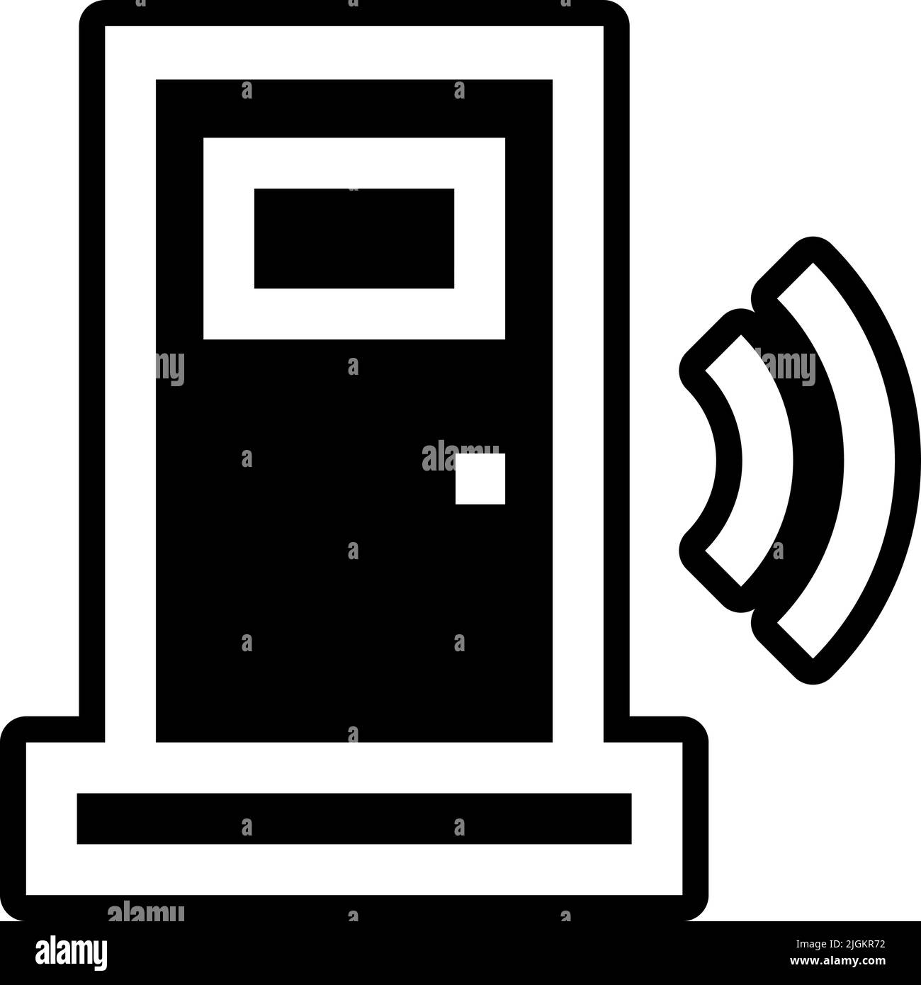 smart door icon . Stock Vector