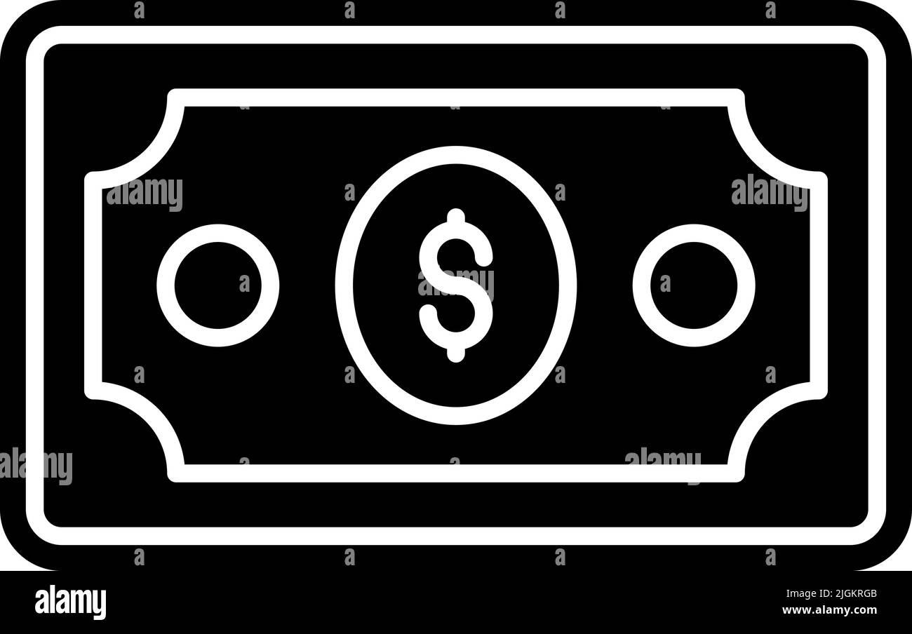 dollar note icon . Stock Vector