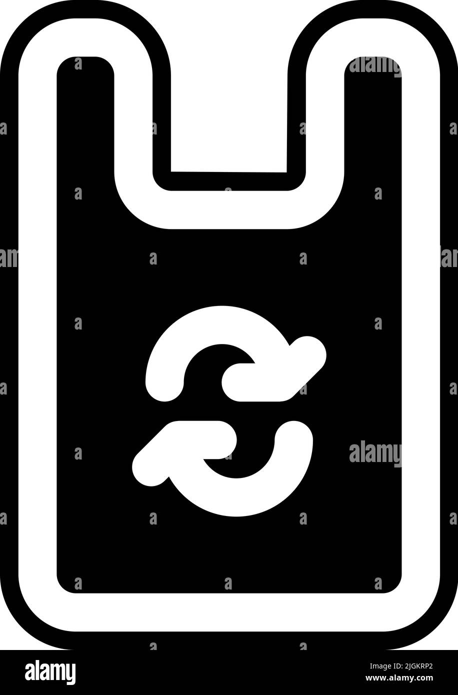 recycled plastic bag icon Stock Vector Image & Art Alamy
