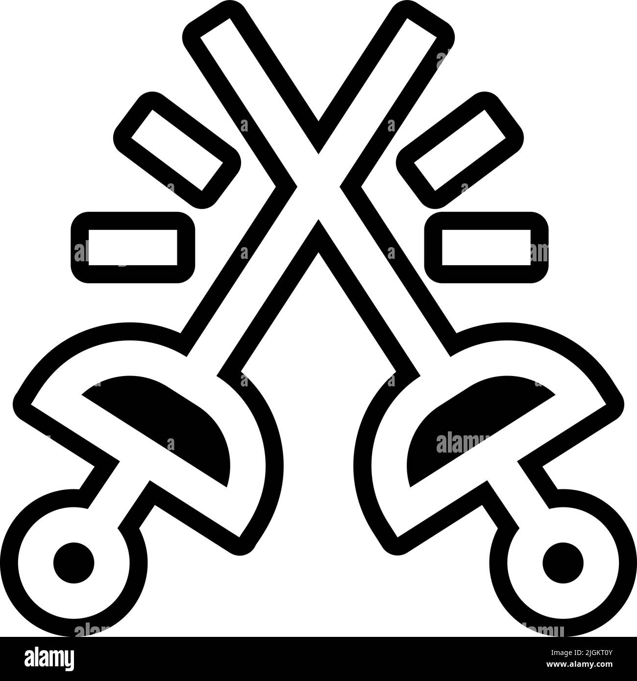 swords icon . Stock Vector
