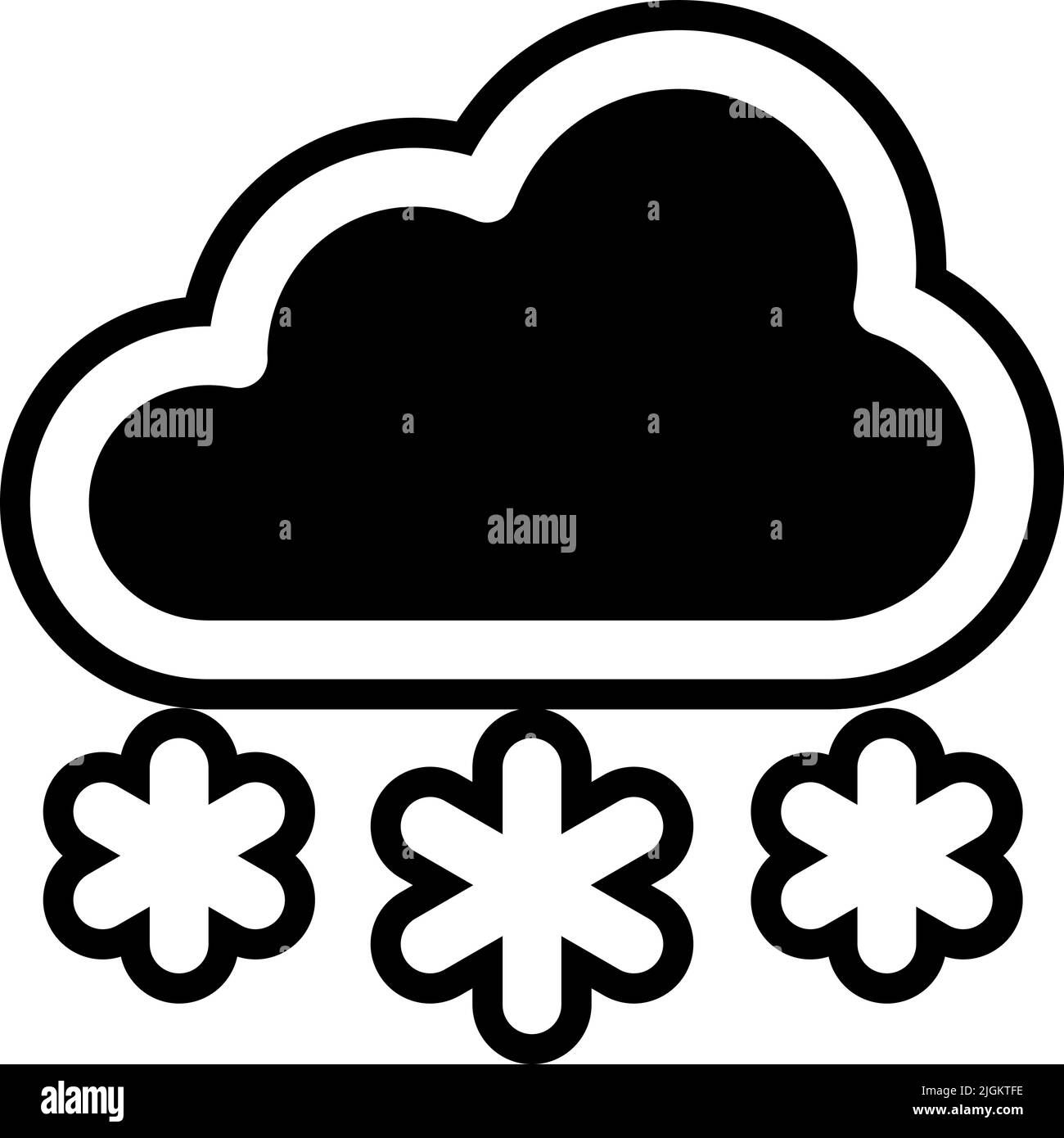 snowing icon . Stock Vector