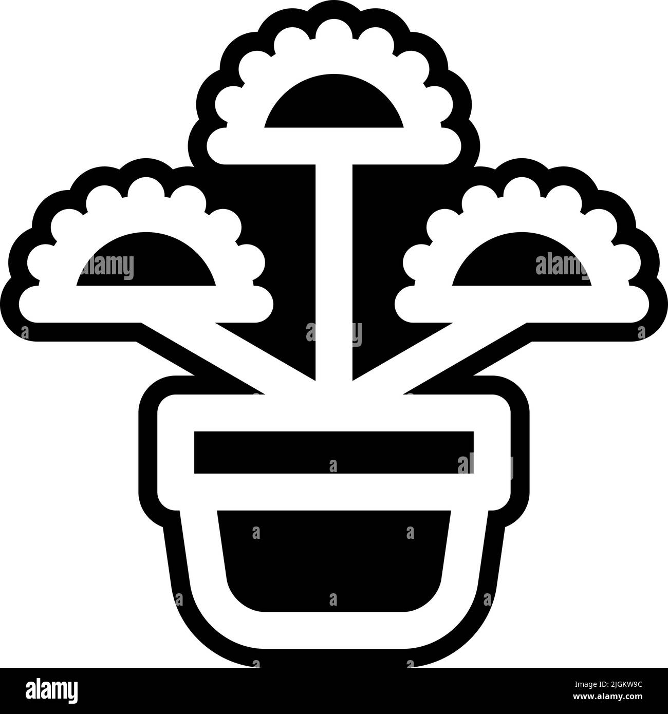 carnivorous plant icon . Stock Vector