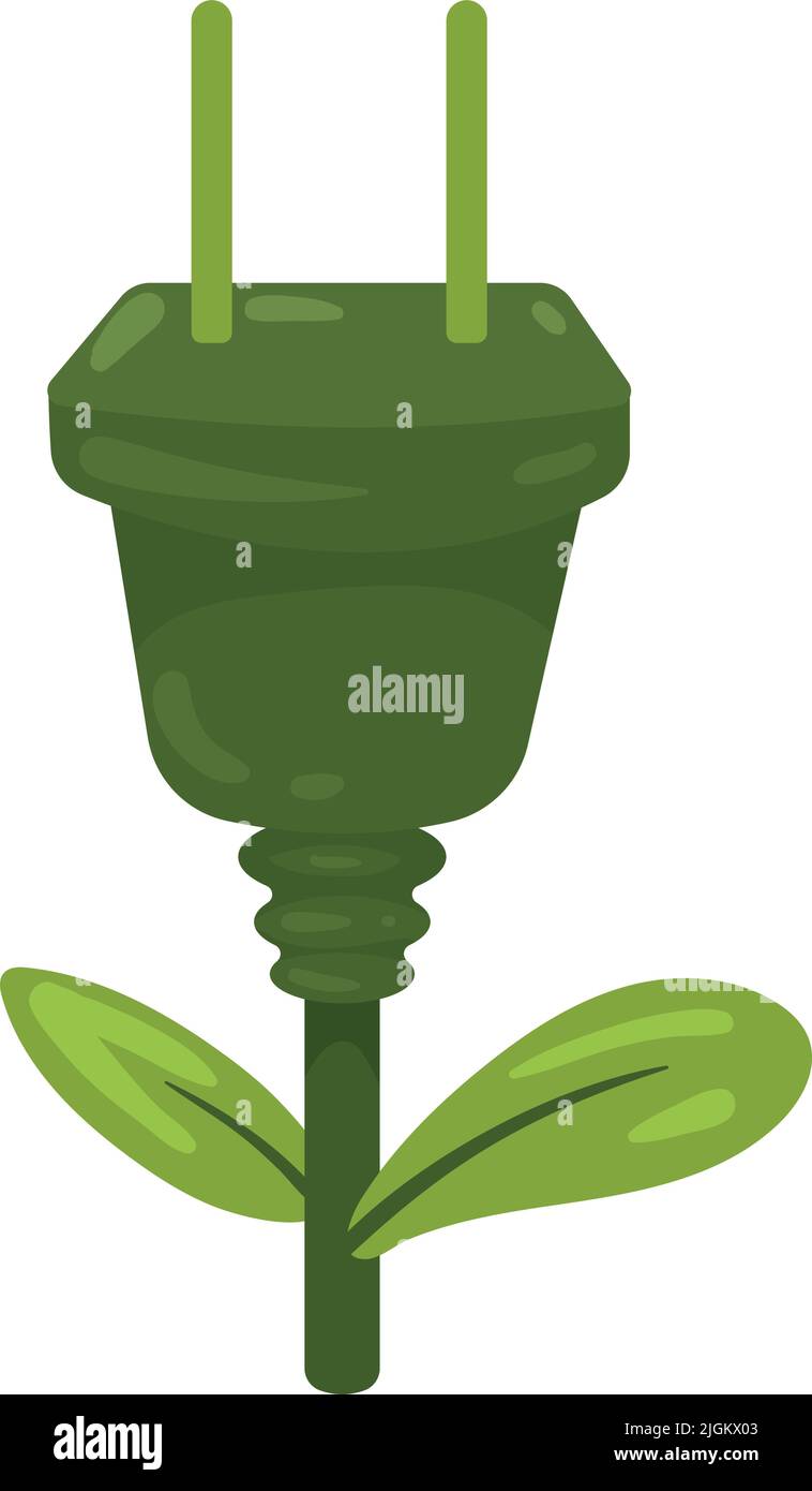energy connector with leaf Stock Vector Image & Art - Alamy