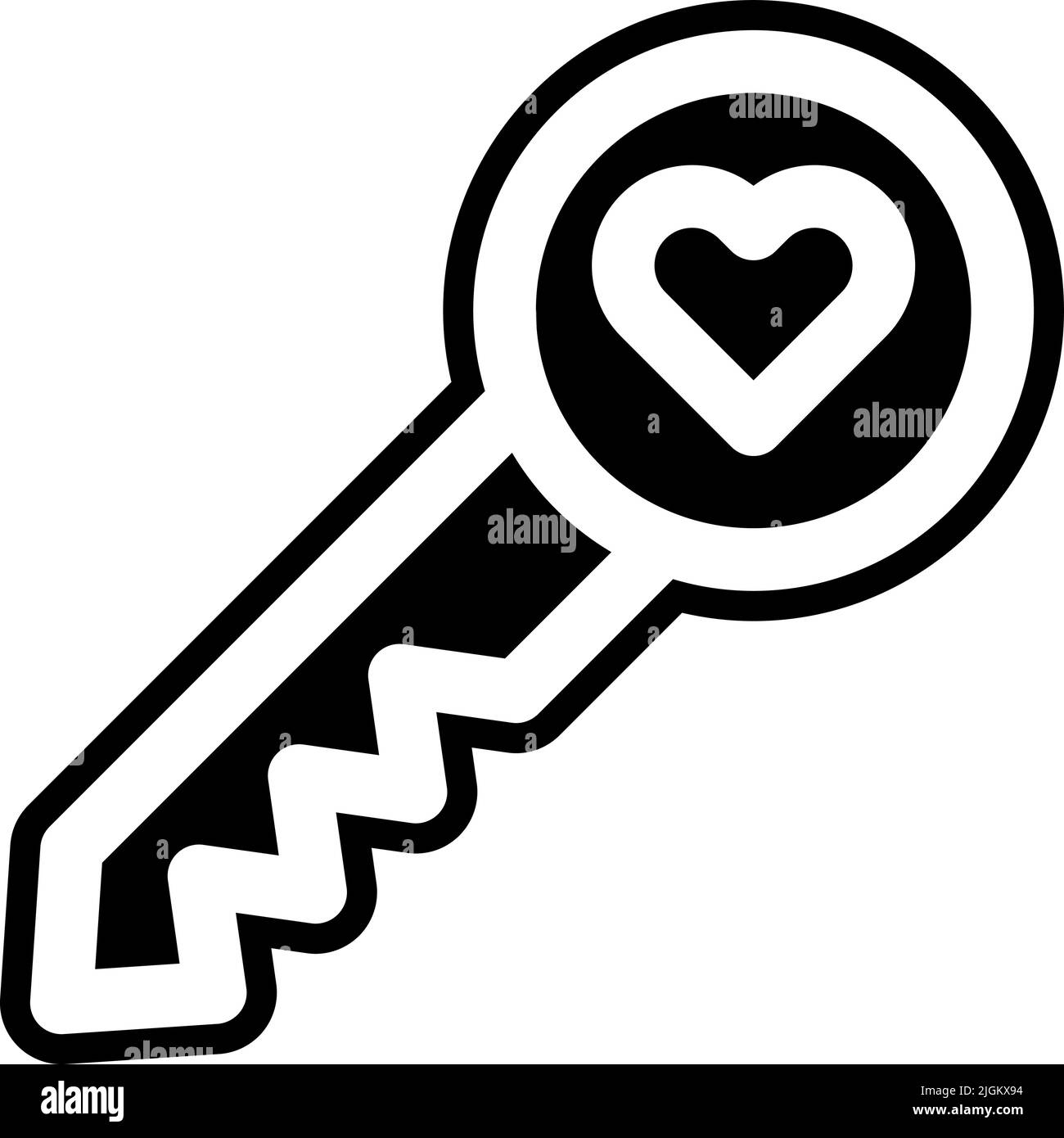 love key icon . Stock Vector
