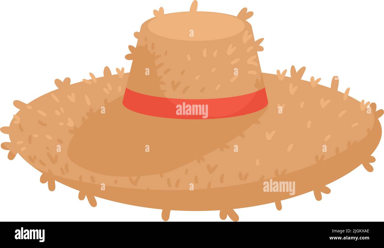 straw hat farmer accessory Stock Vector Image &amp; Art - Alamy