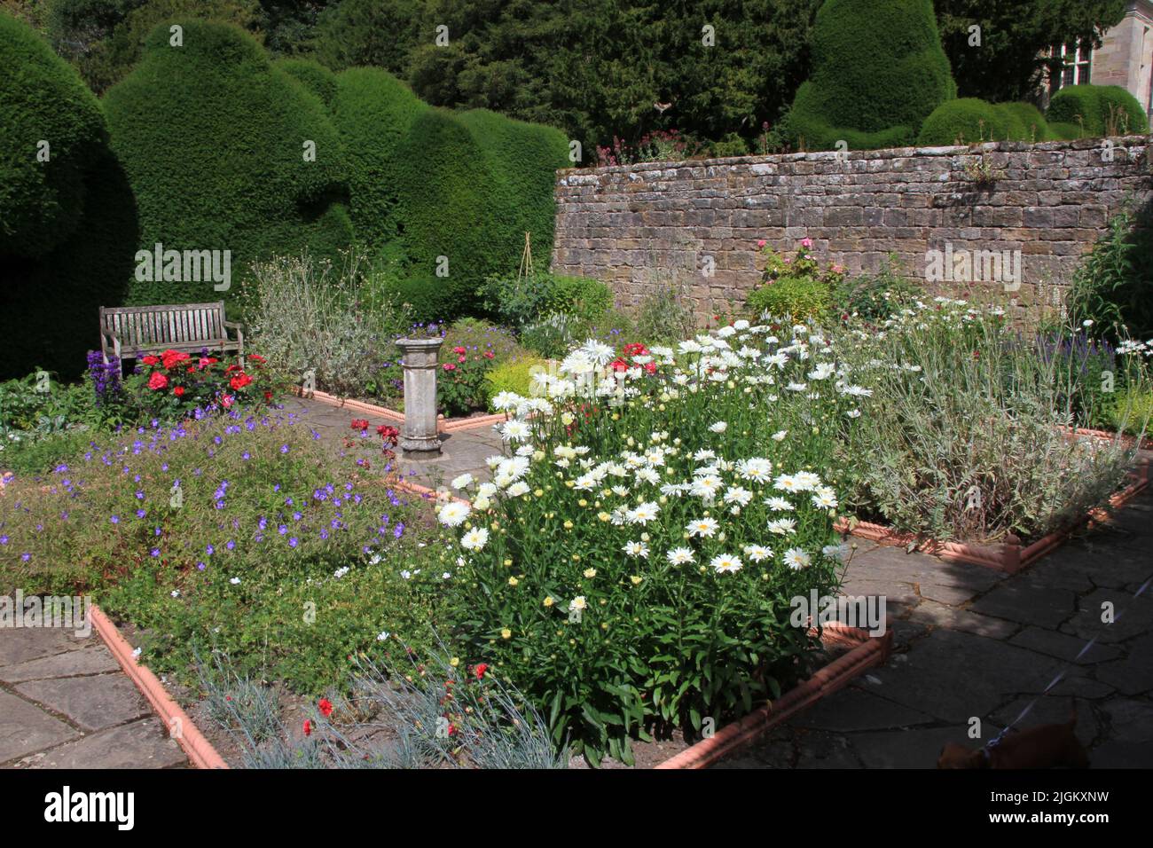 Summer sights at Fountains Abbey, North Yorkshire Stock Photo - Alamy