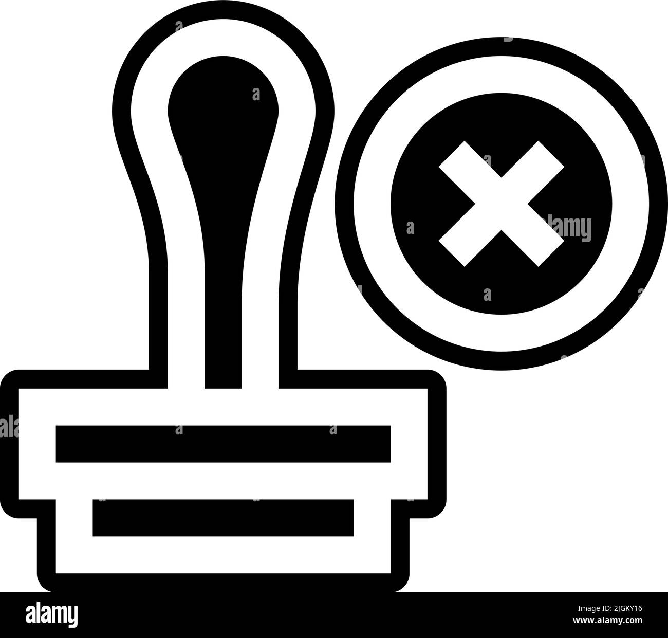 rubber stamp icon Stock Vector Image & Art Alamy