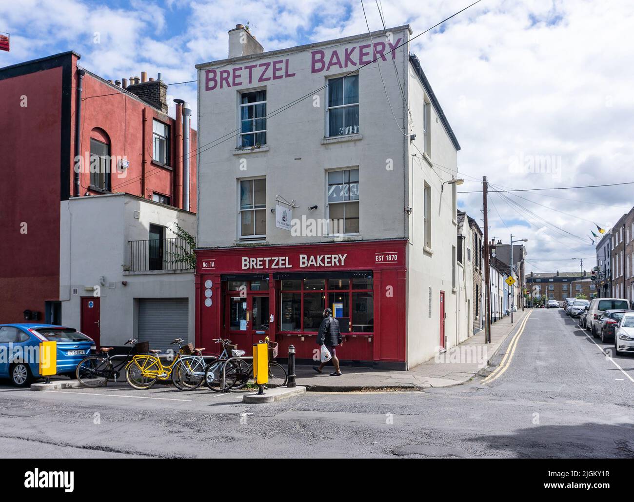 The Bretzel  Bakery on Lennox Street in Dublin, Ireland. A kosher bakery,  established in 1870. Stock Photo