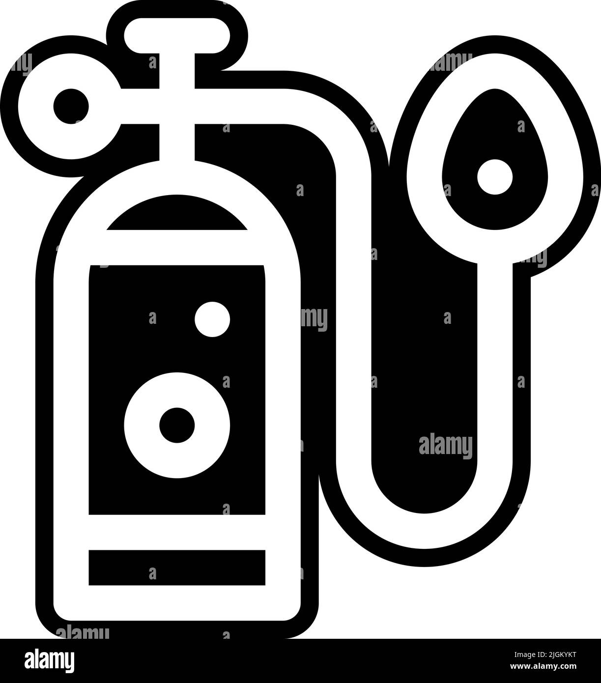 oxygen tank icon . Stock Vector