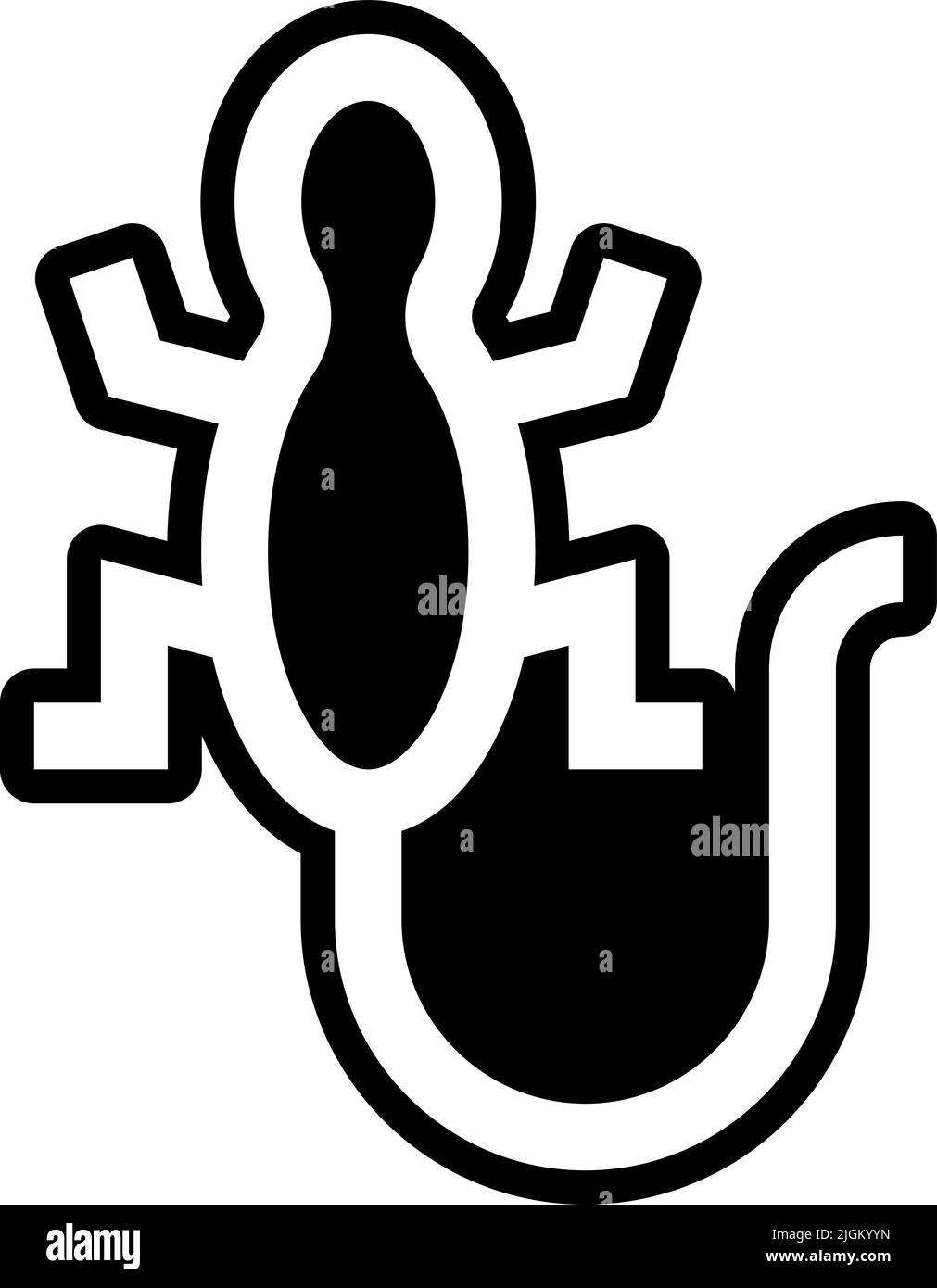 lizard icon . Stock Vector