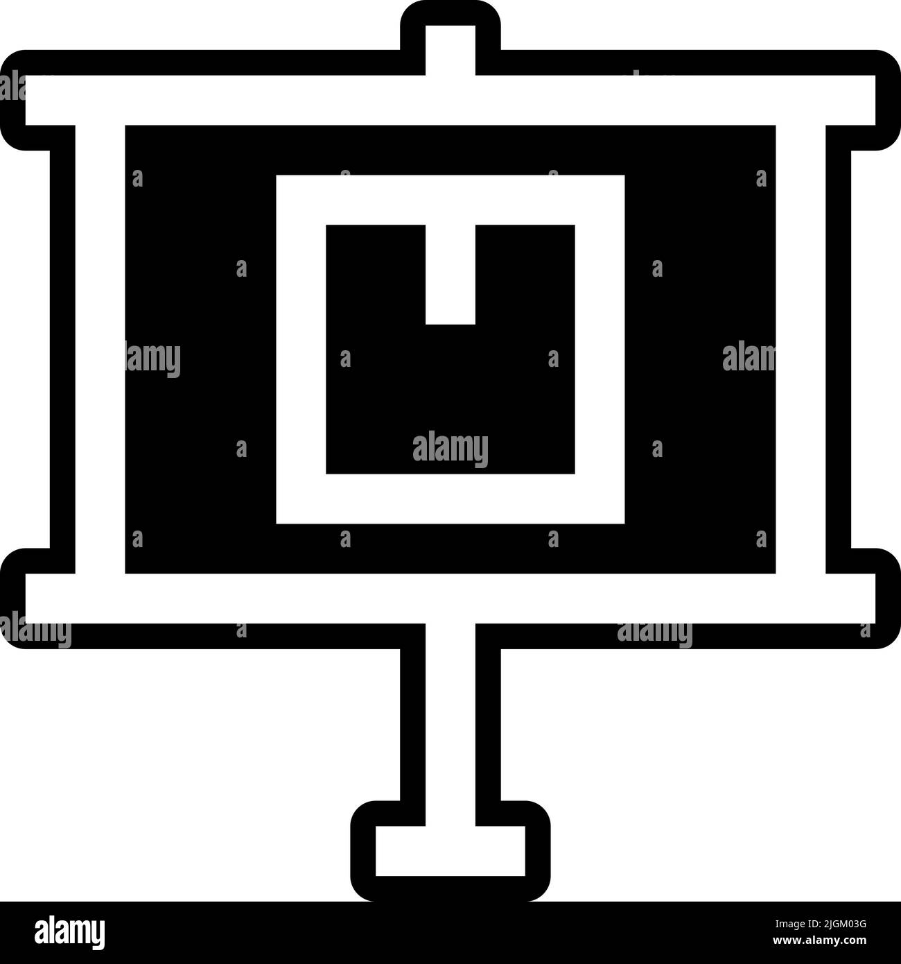 Presentation icon Black and White Stock Photos & Images - Alamy