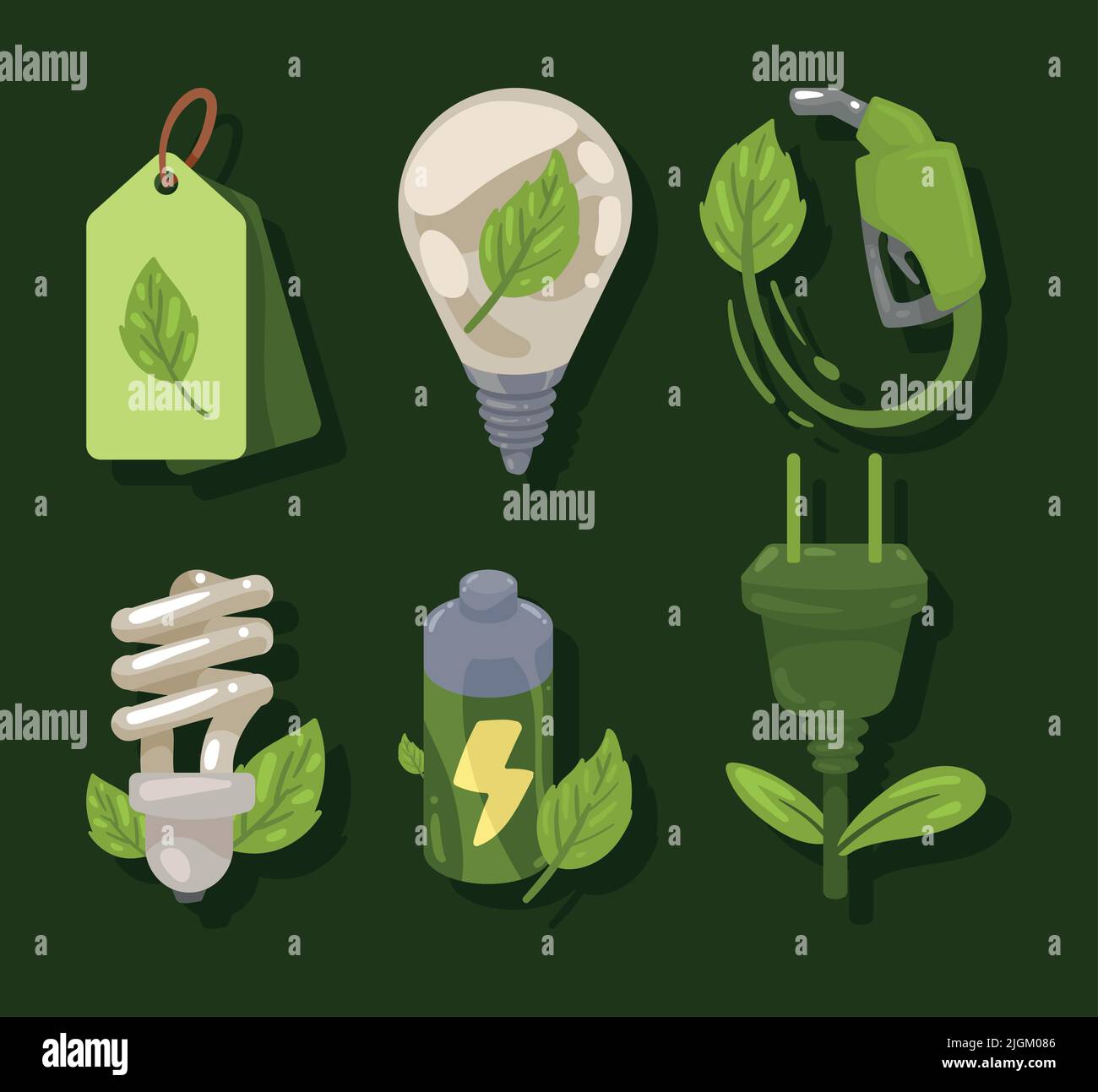 six eco friendly icons Stock Vector Image & Art - Alamy