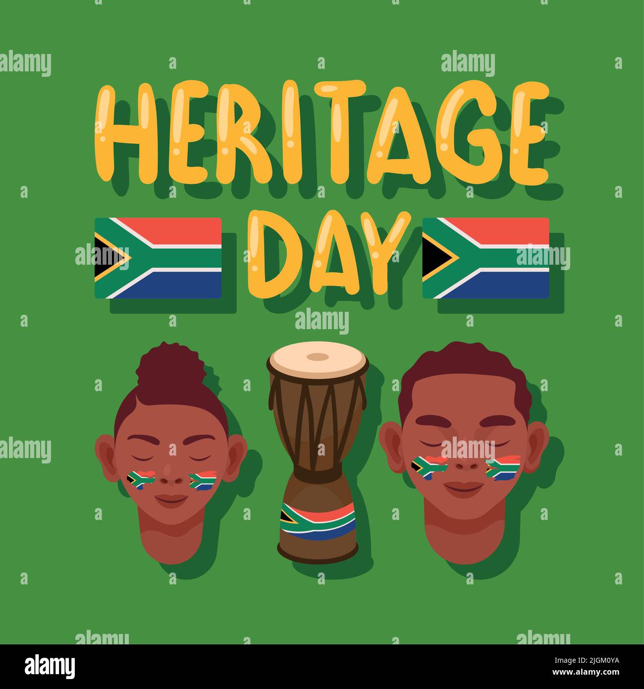 heritage day lettering and persons Stock Vector Image & Art Alamy