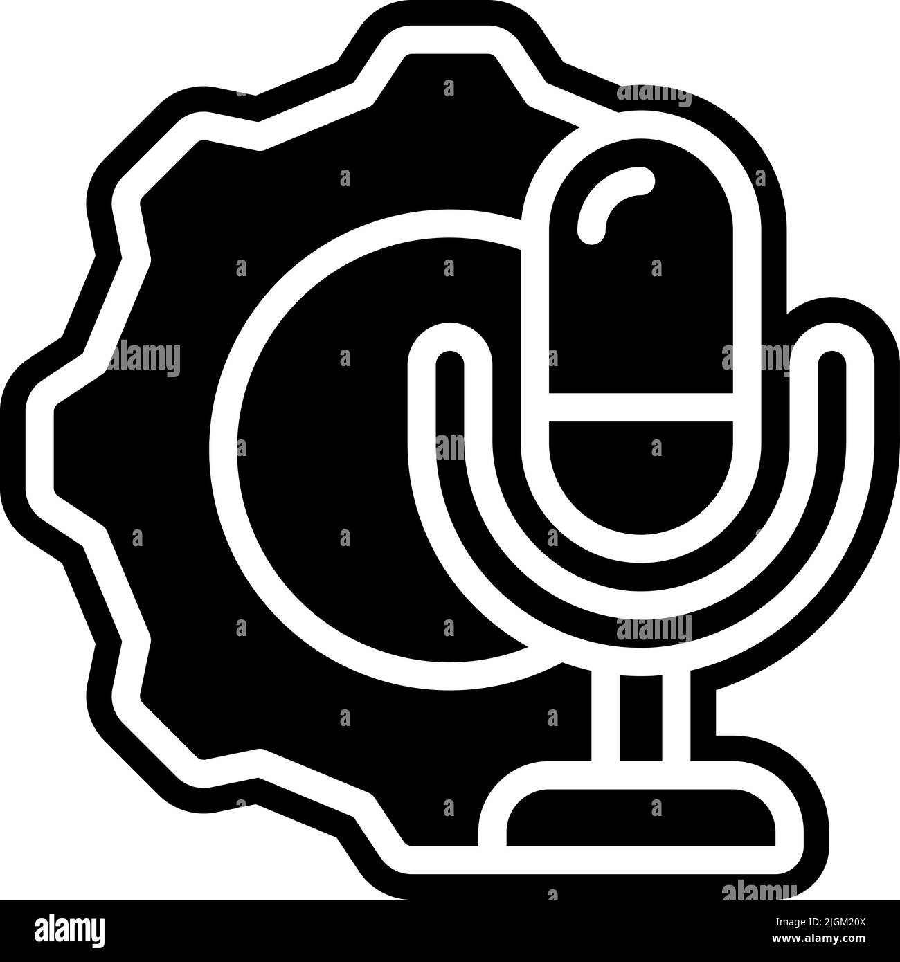 Black speaker audience microphone Black and White Stock Photos & Images ...
