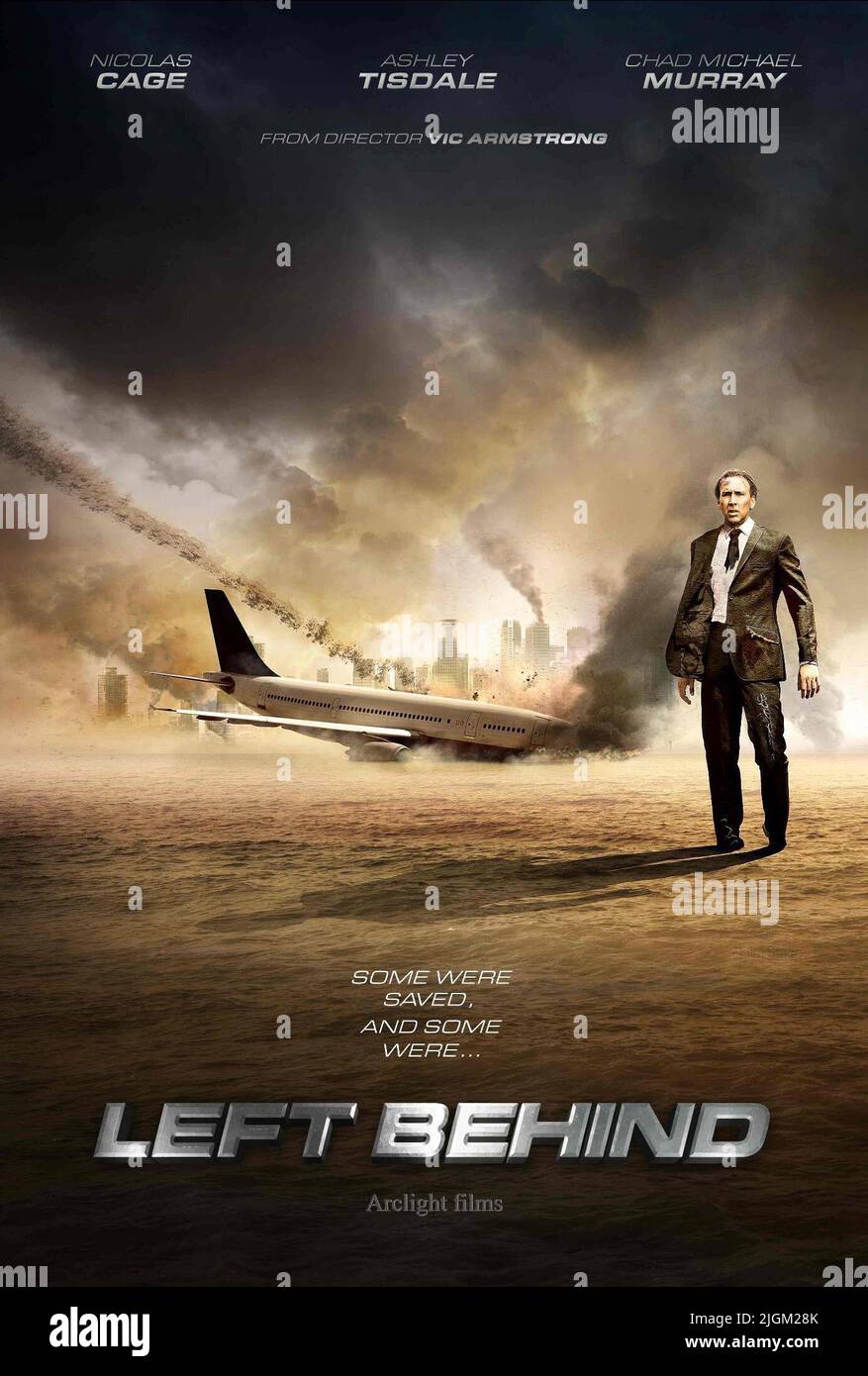 NICOLAS CAGE POSTER, LEFT BEHIND, 2014 Stock Photo Alamy