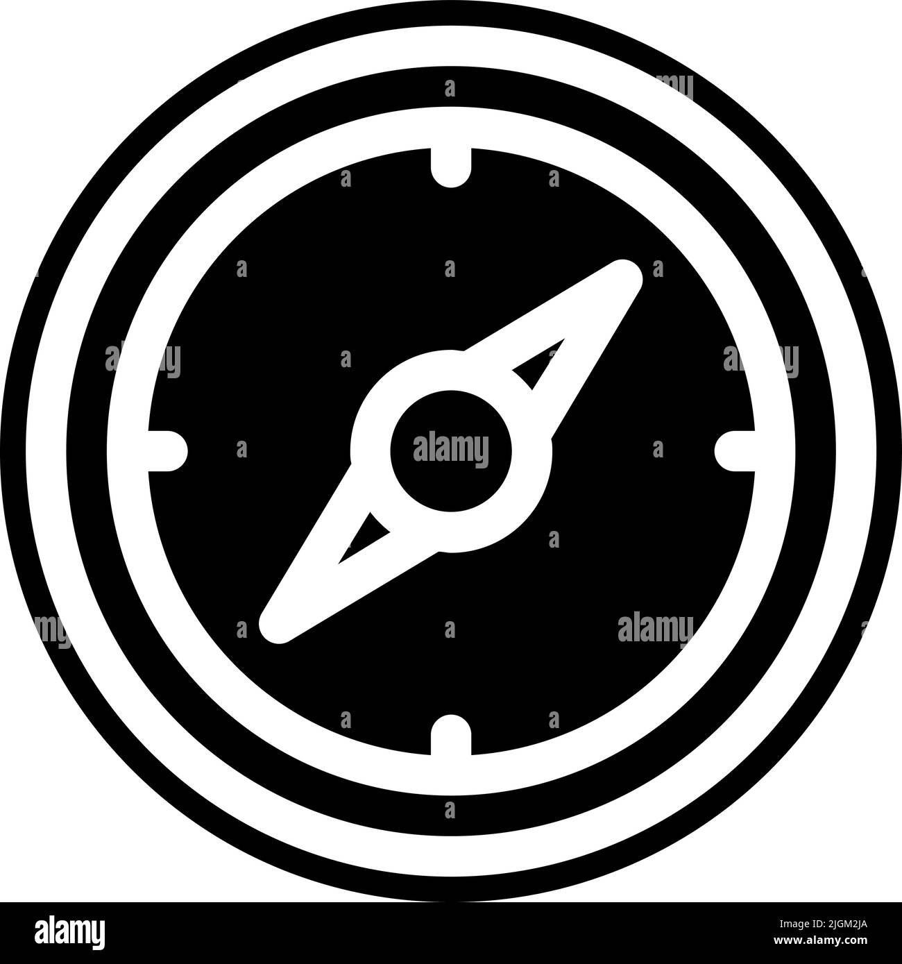 Simple compass Black and White Stock Photos & Images Alamy