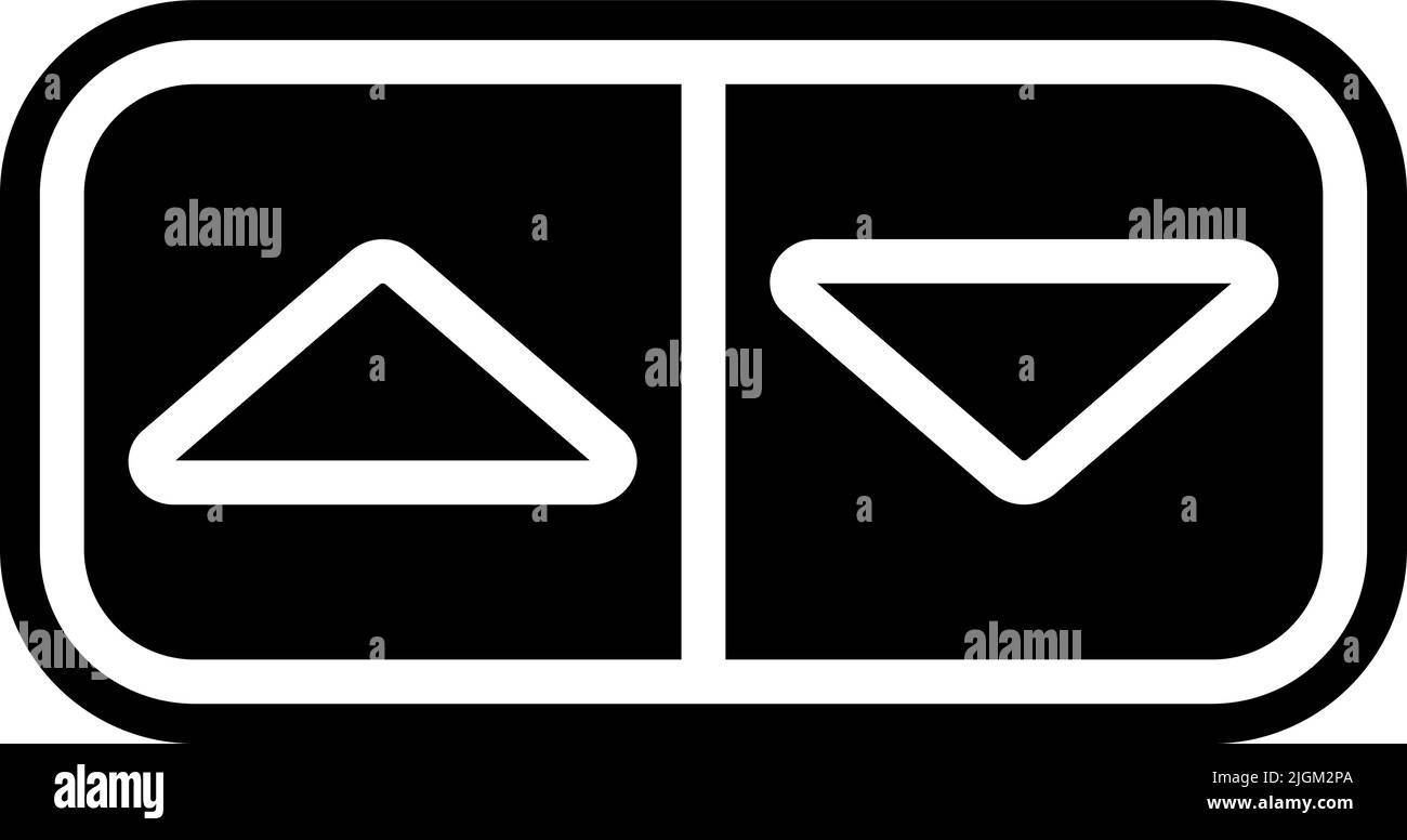 up and down arrows icon . Stock Vector