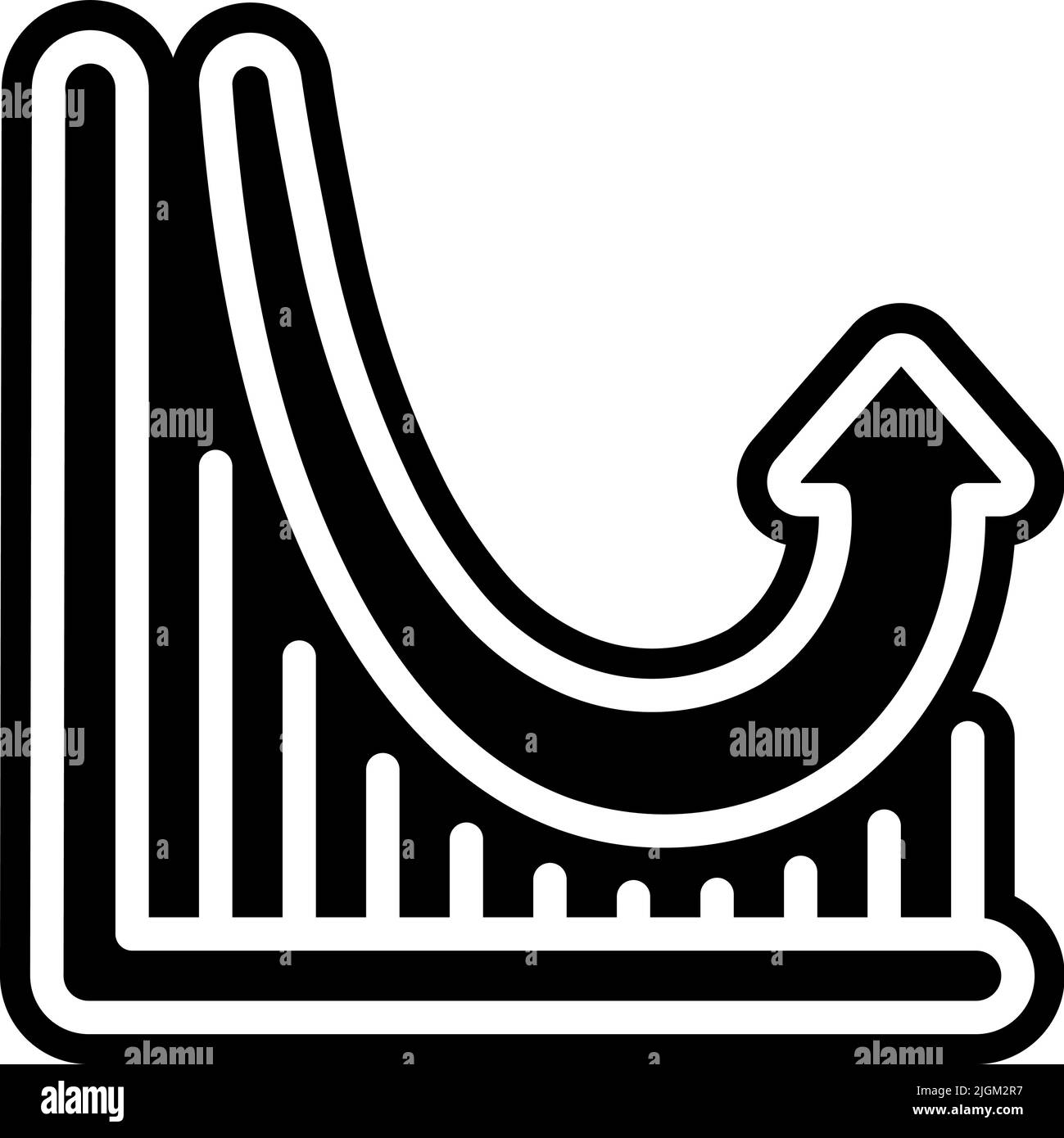 Abstract finance trading graph Black and White Stock Photos & Images ...