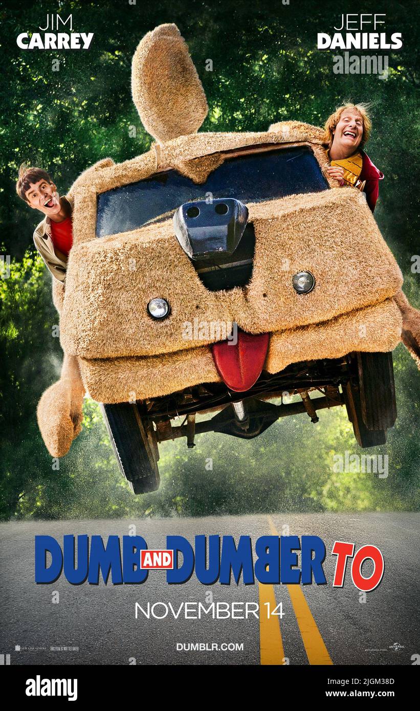 CARREY,POSTER, DUMB AND DUMBER TO, 2014 Stock Photo