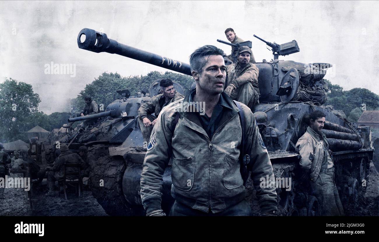 JON BERNTHAL, BRAD PITT, LOGAN LERMAN, MICHAEL PENA, SHIA LABEOUF, FURY