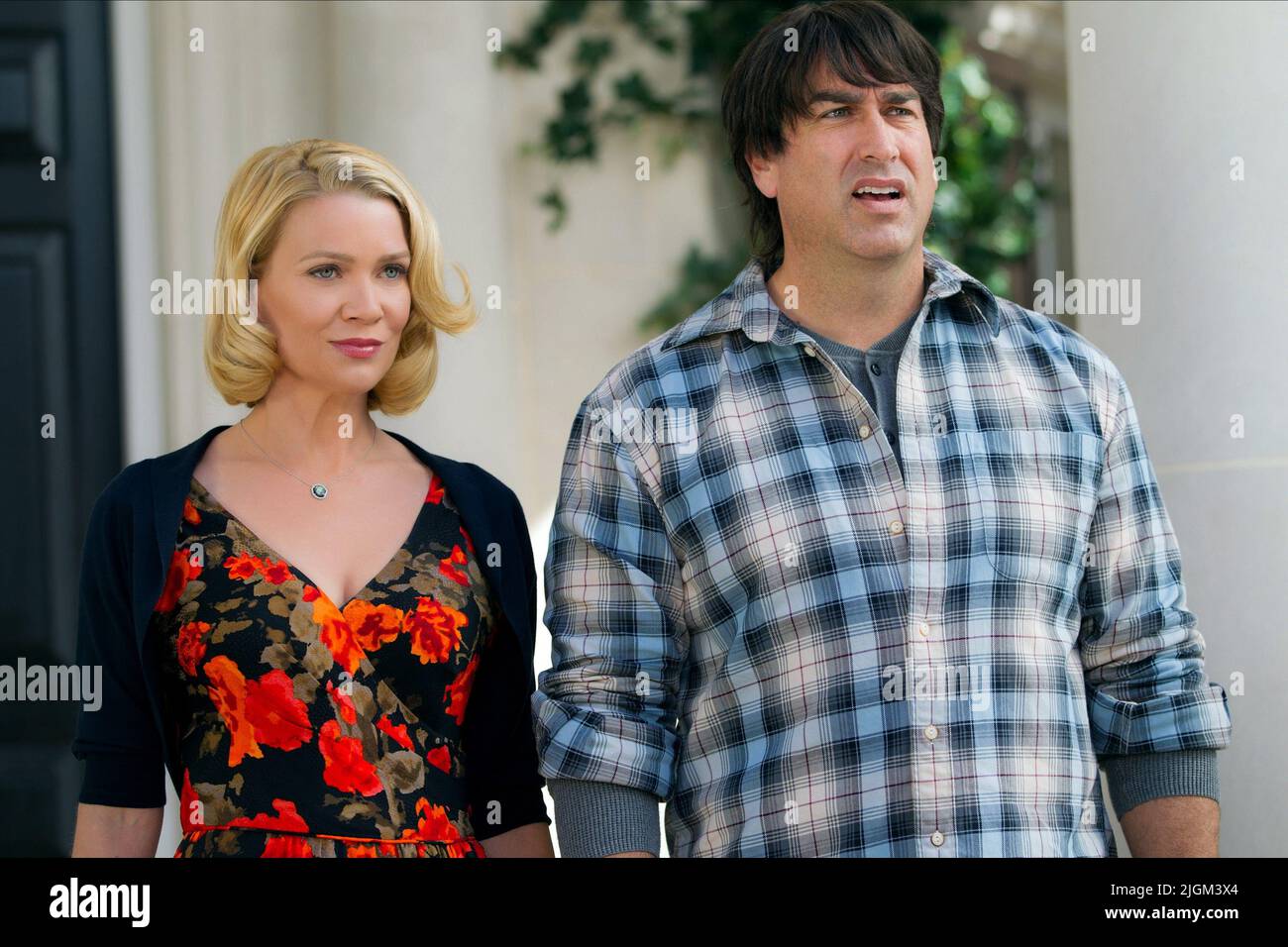 LAURIE HOLDEN, ROB RIGGLE, DUMB AND DUMBER TO, 2014 Stock Photo