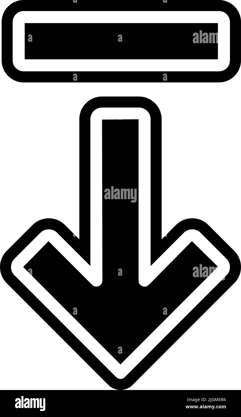 Arrow down icon Stock Vector Image & Art - Alamy