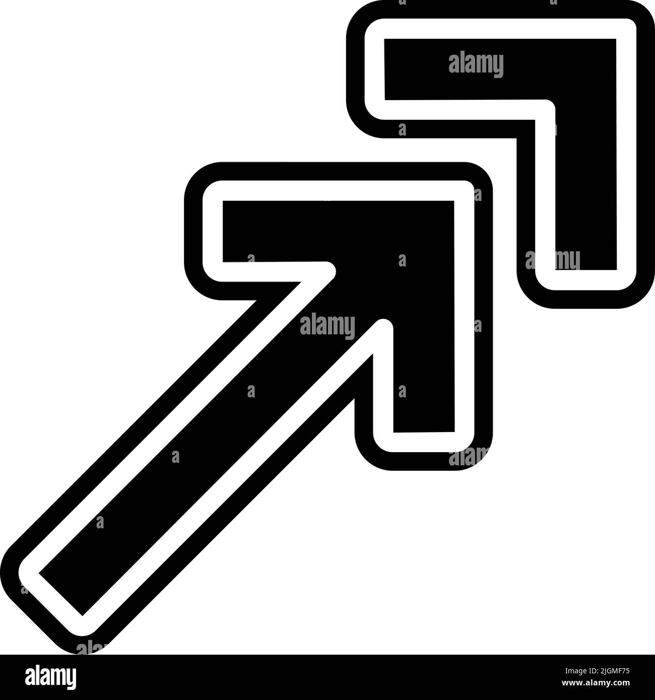 Arrow up right icon Stock Vector Image & Art - Alamy
