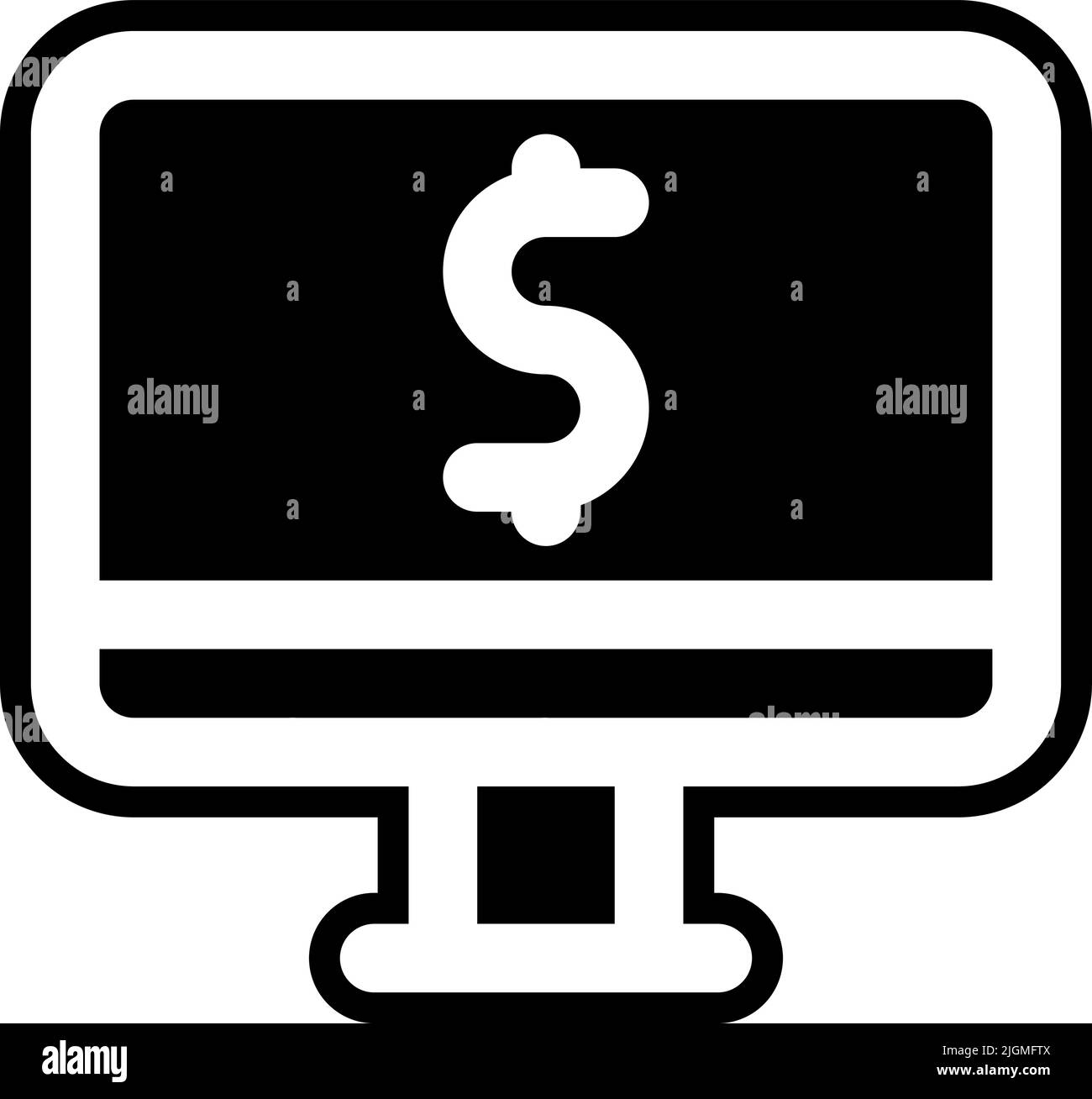 Business finance computer icon Stock Vector Image & Art - Alamy