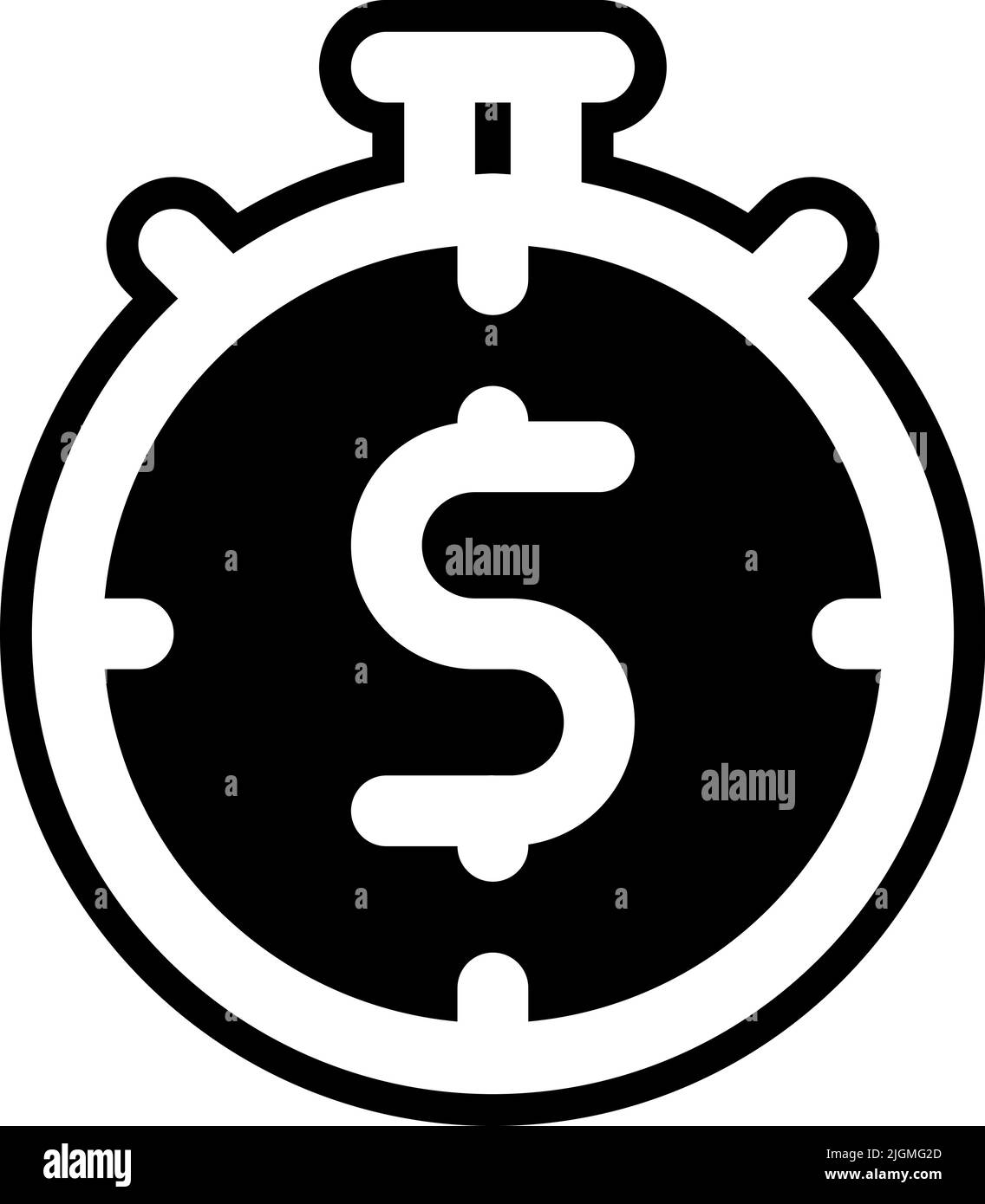 Time money glyph icon hi-res stock photography and images - Alamy