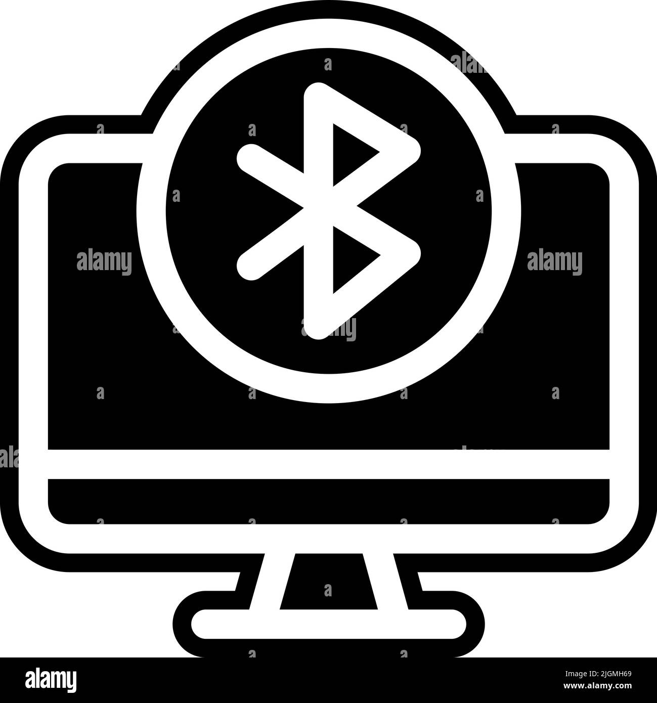 Computer bluetooth icon Stock Vector Image & Art Alamy