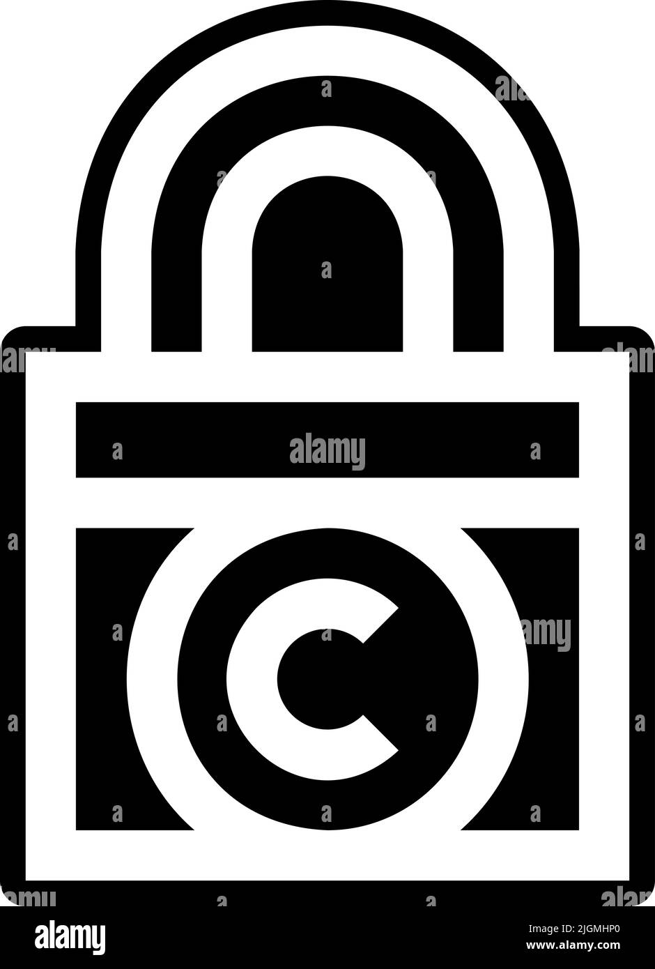 Copywriting lock icon Stock Vector Image & Art - Alamy