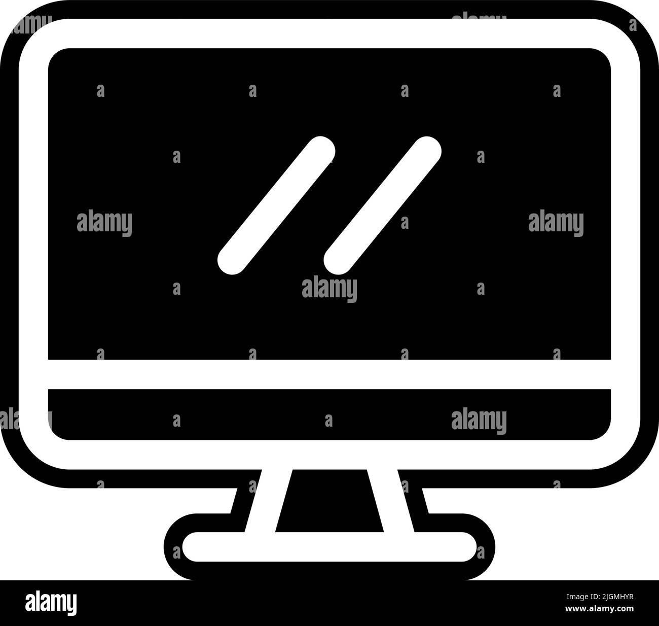 Computer keyboard simple icons Black and White Stock Photos & Images ...
