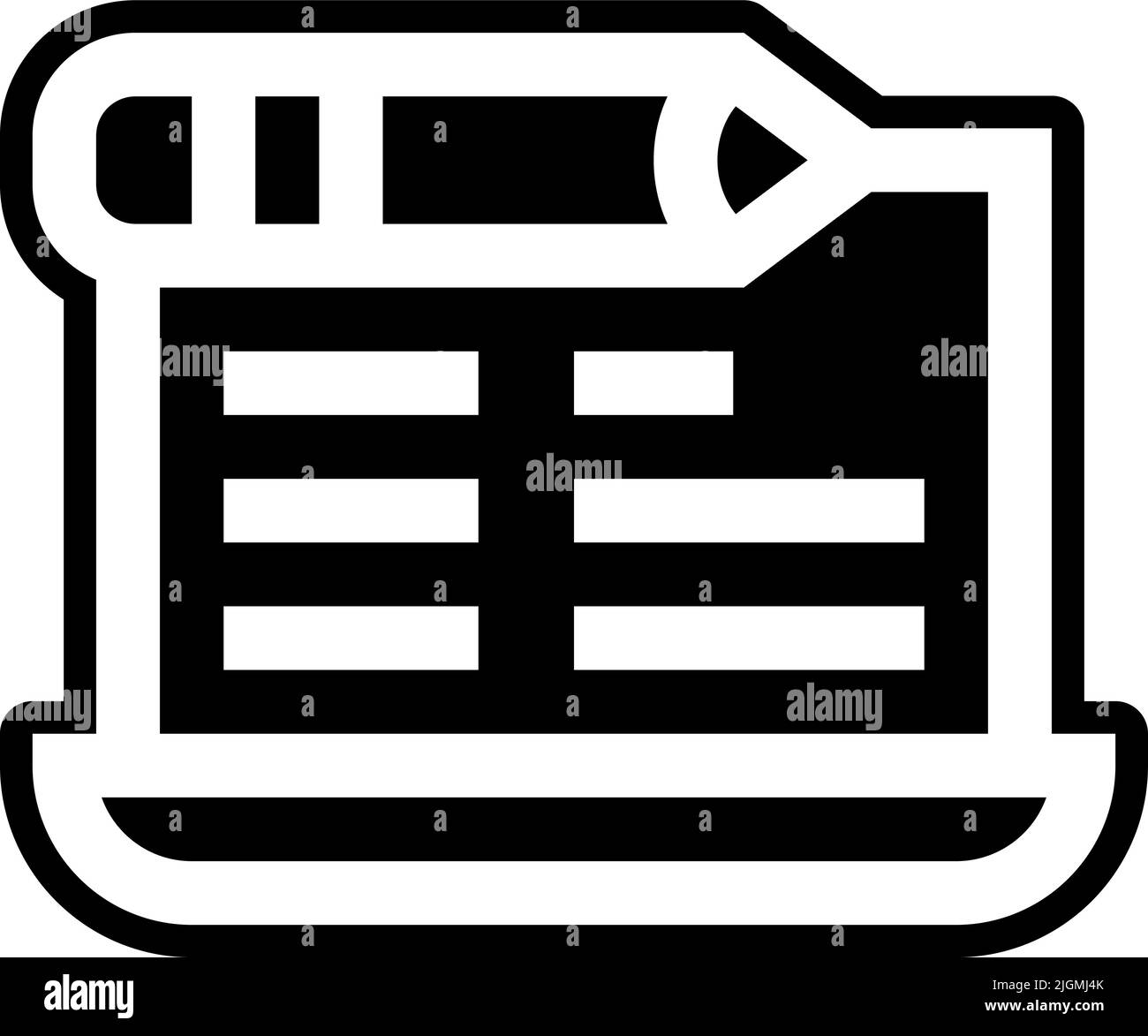 Copywriting blog icon . Stock Vector