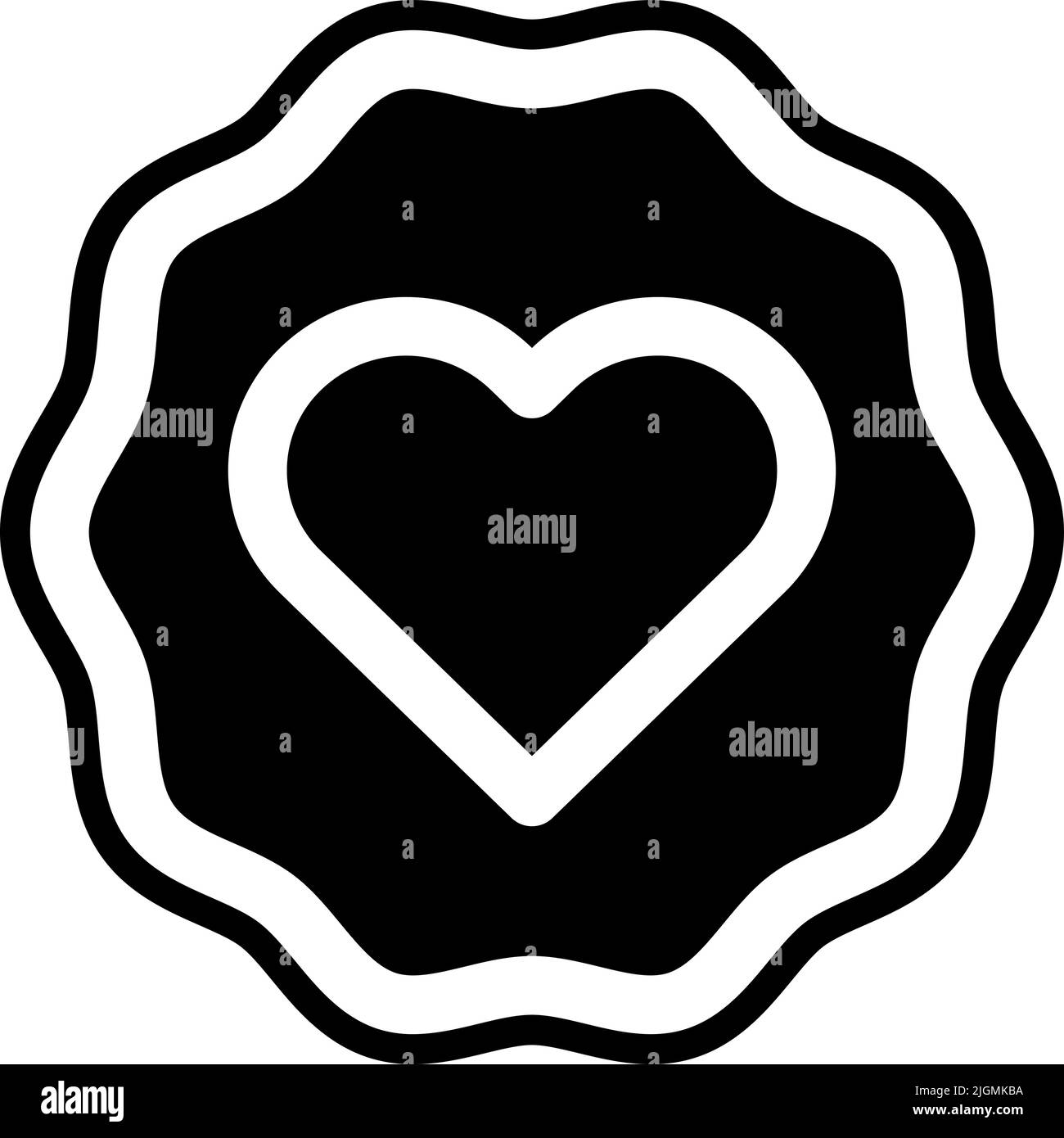 Ecommerce love icon . Stock Vector