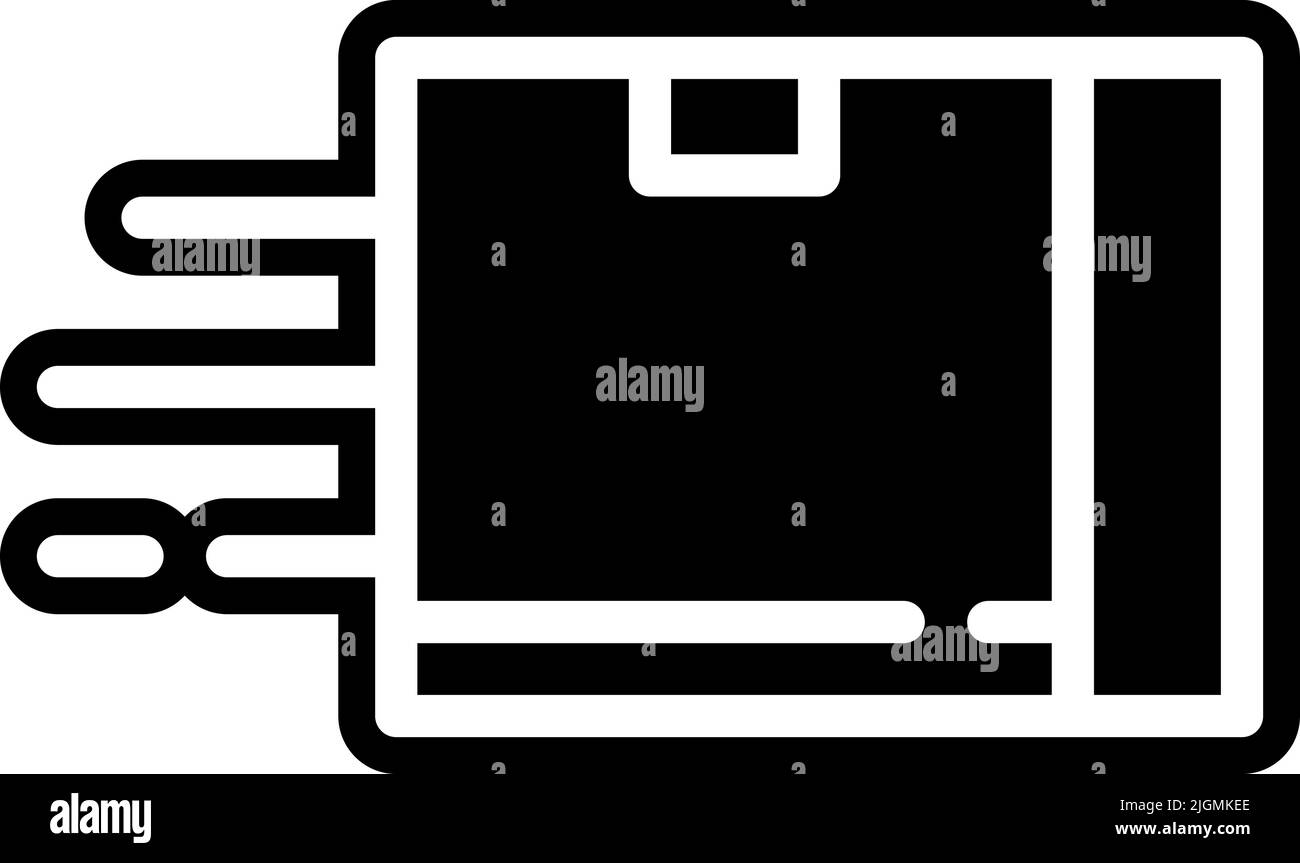 and marketplace package delivery icon Stock Vector Image